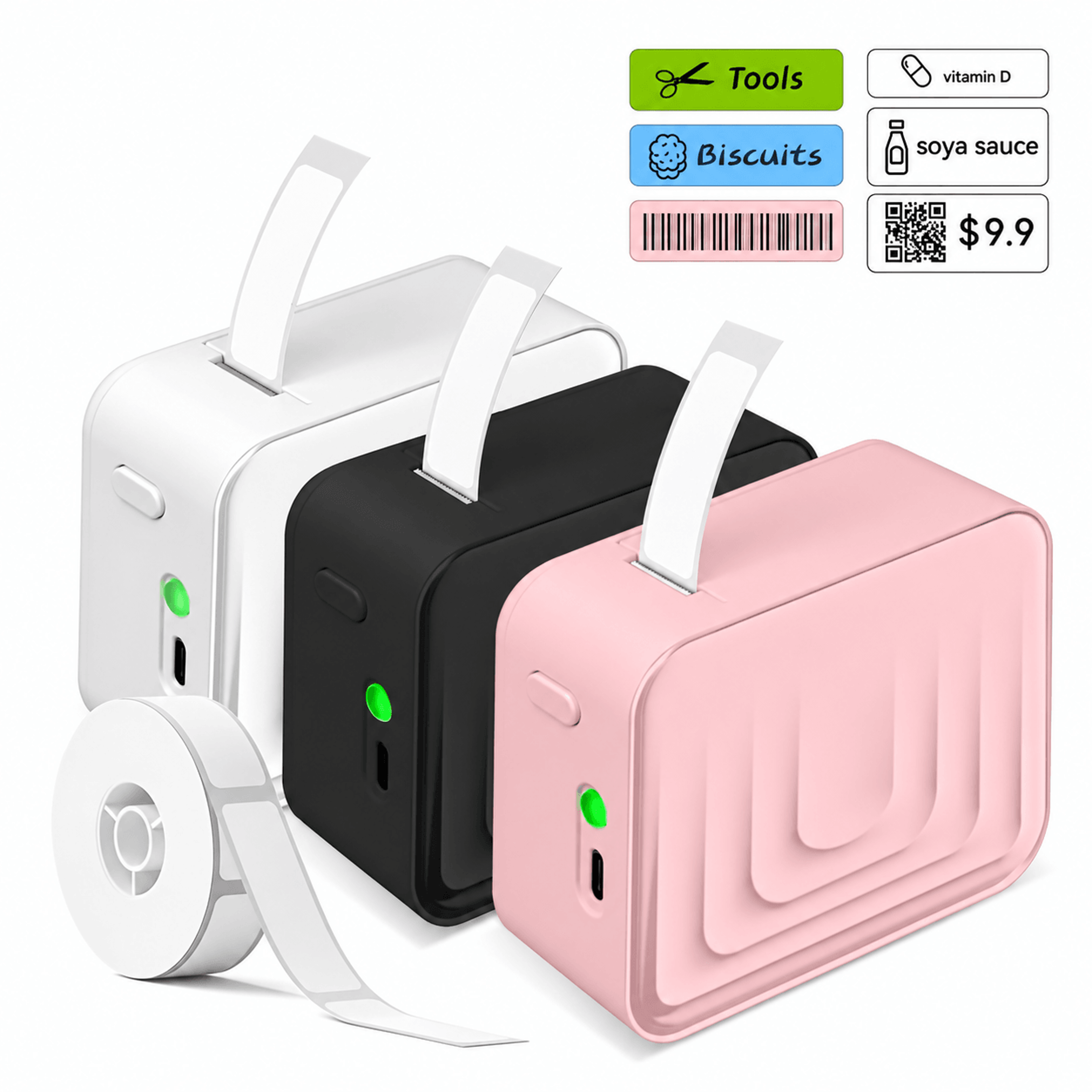 Mini Bluetooth Thermal Sticker Label Maker For Easy Home Organization 0