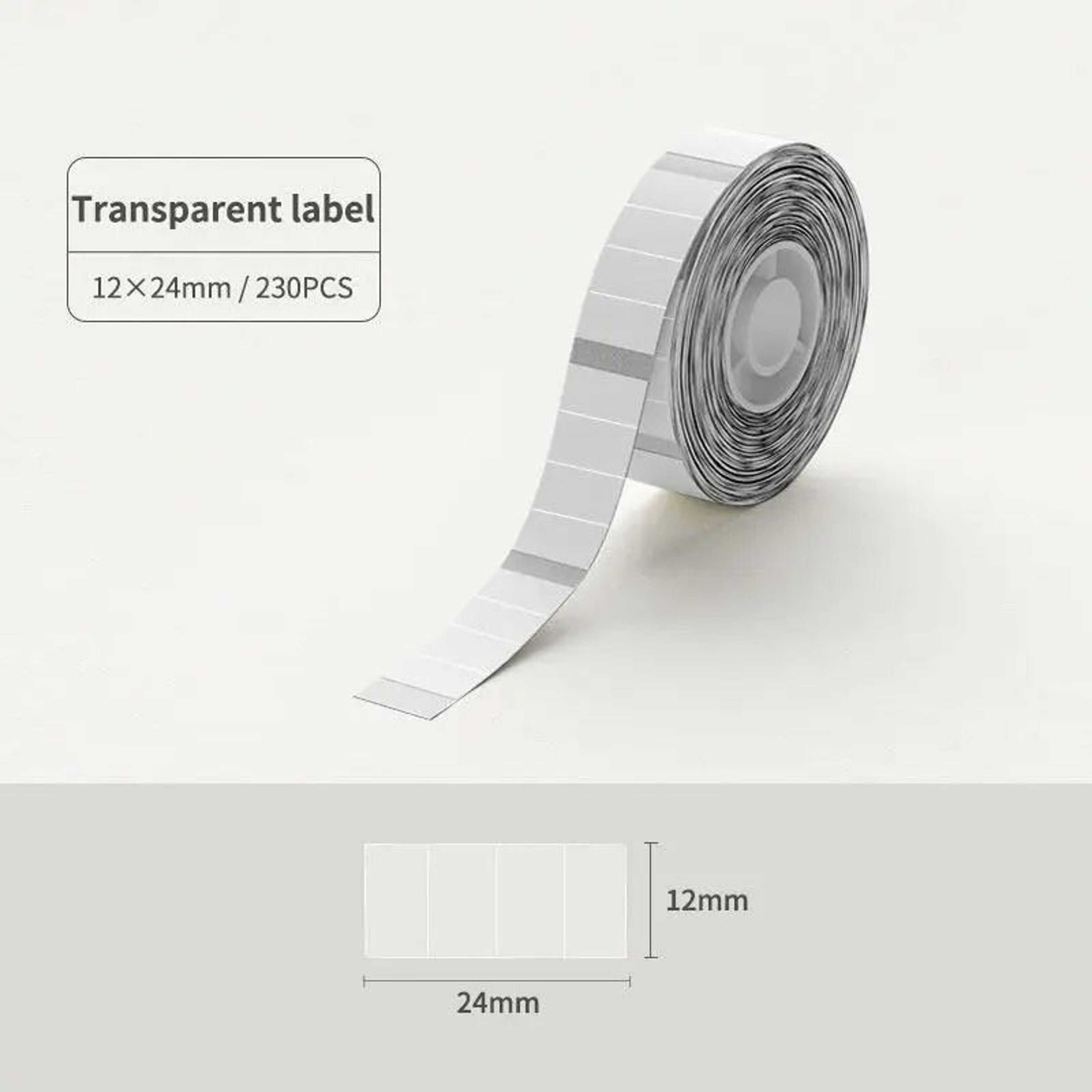 Transparent And White Round Thermal Label Stickers For Easy Organization 5