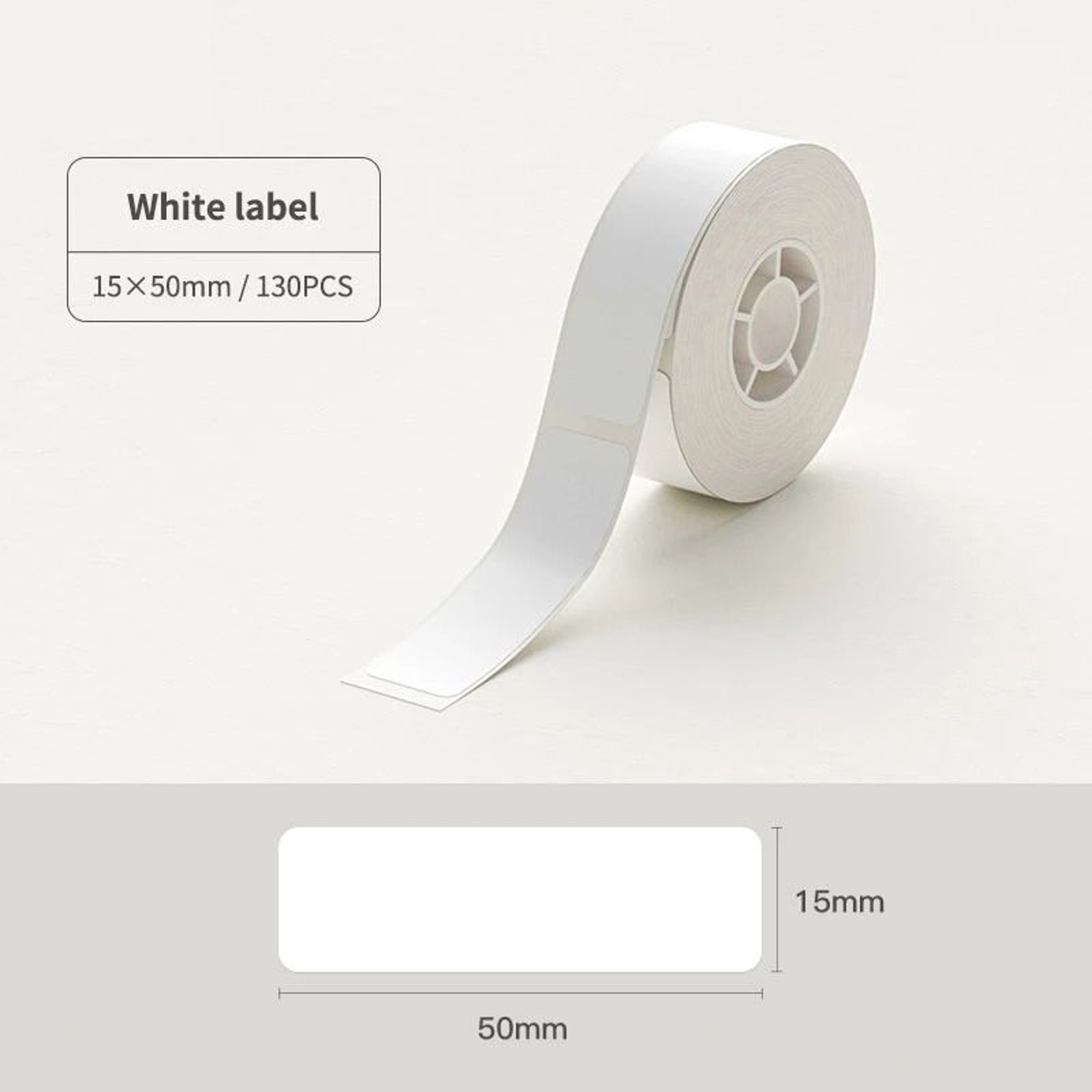 Transparent And White Round Thermal Label Stickers For Easy Organization 4