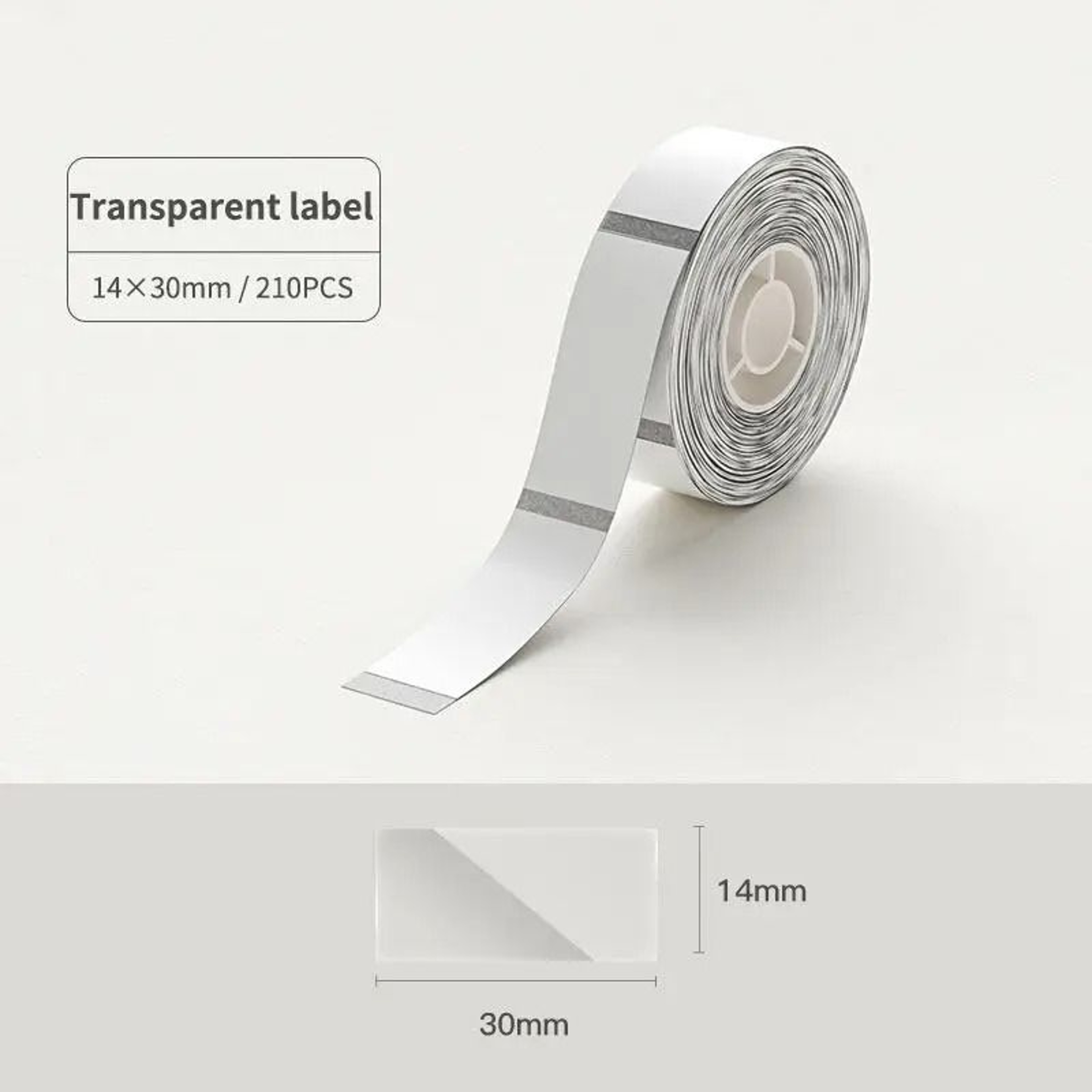 Transparent And White Round Thermal Label Stickers For Easy Organization 7