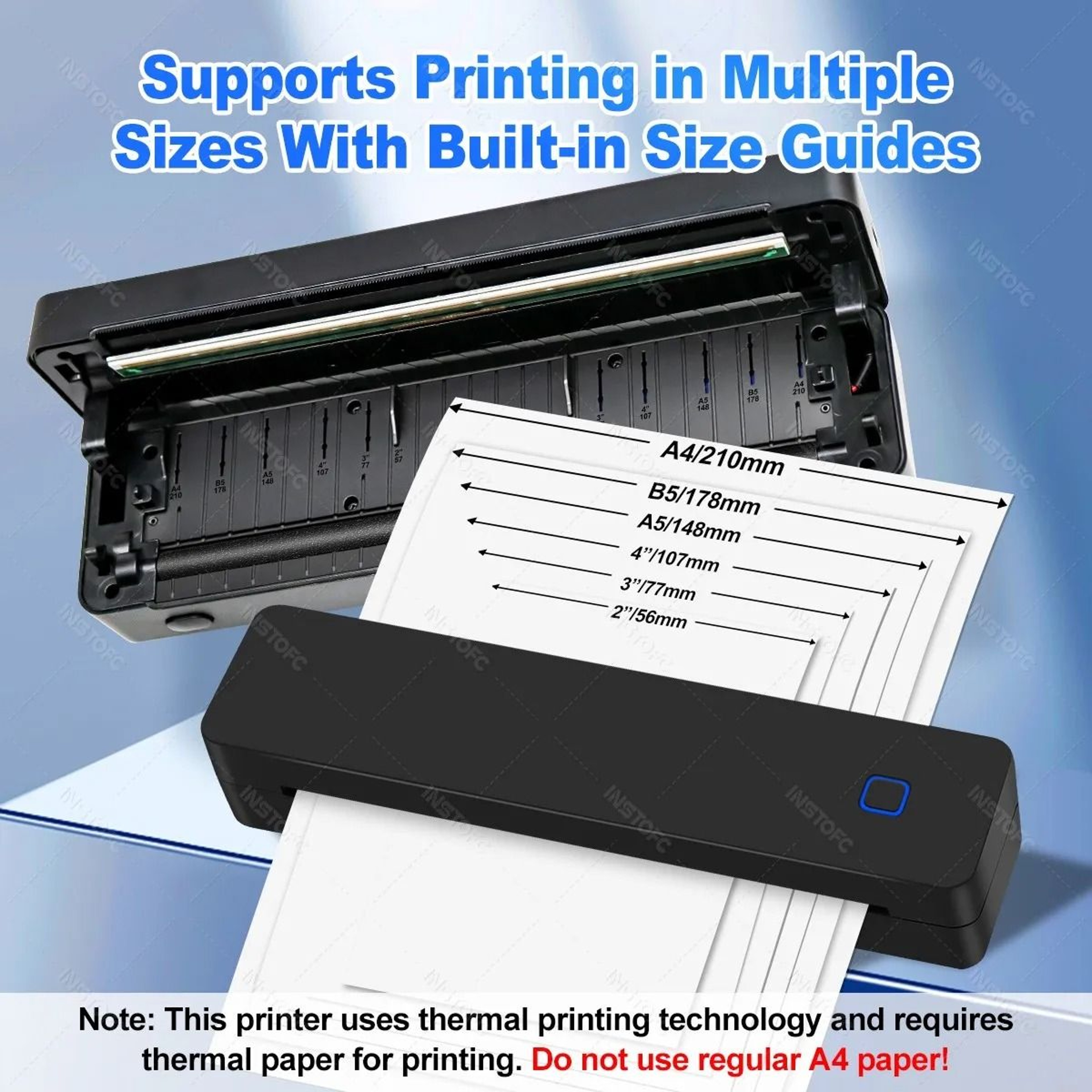 Portable A4 Wireless Thermal Printer For Home Office And Travel 3
