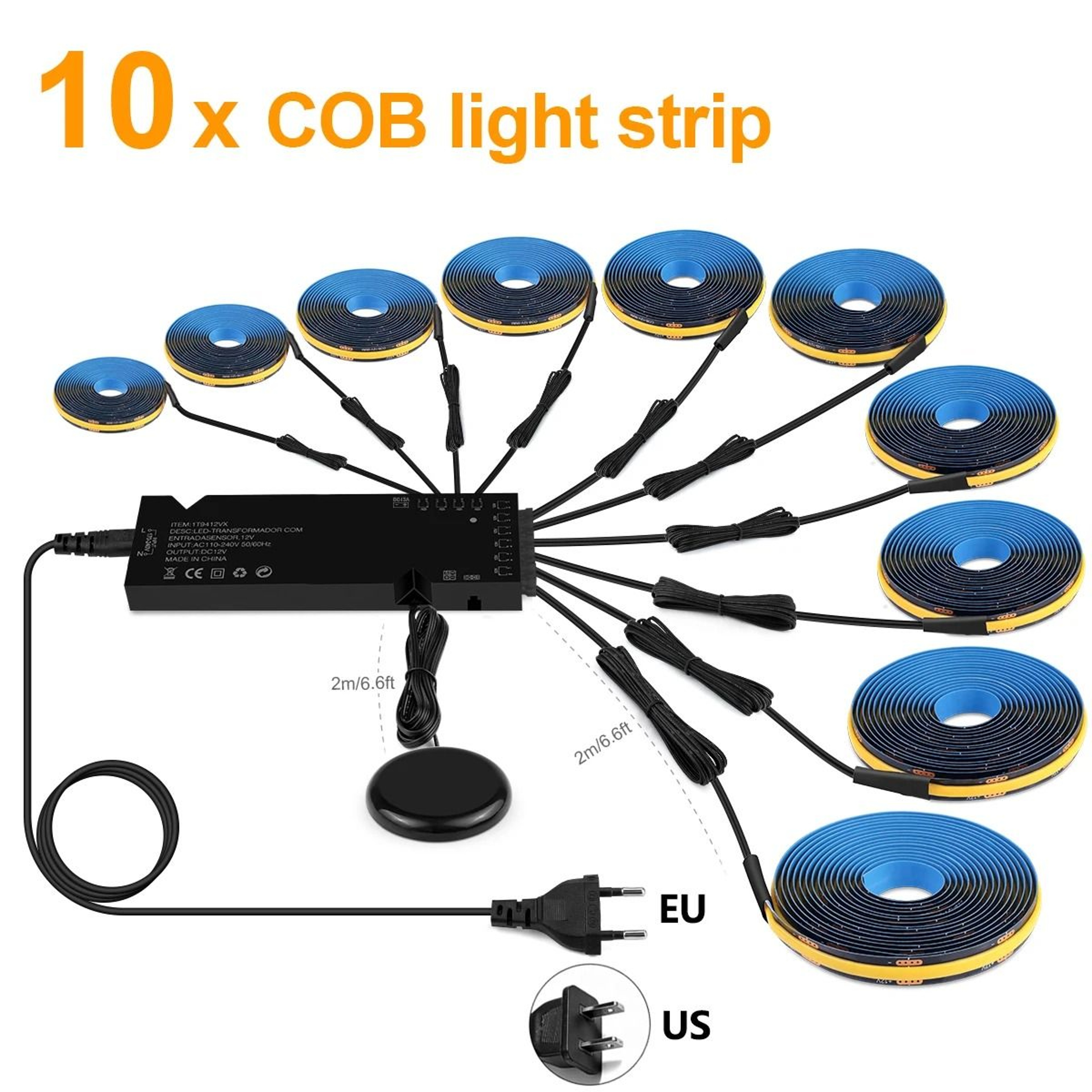 Dimmable COB LED Strip Lights For Wood Wall Panels And TV Backlighting 3