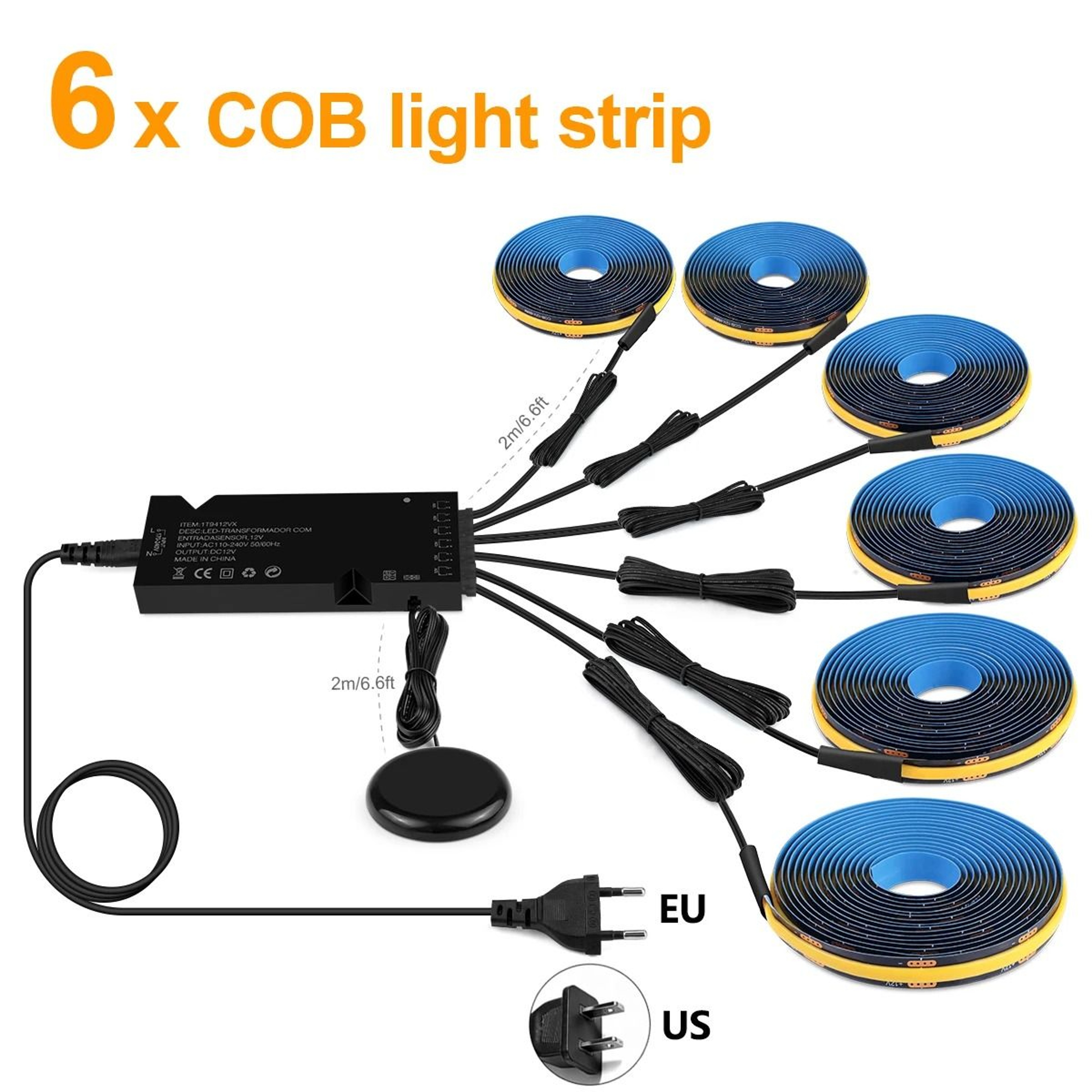 Dimmable COB LED Strip Lights For Wood Wall Panels And TV Backlighting 2