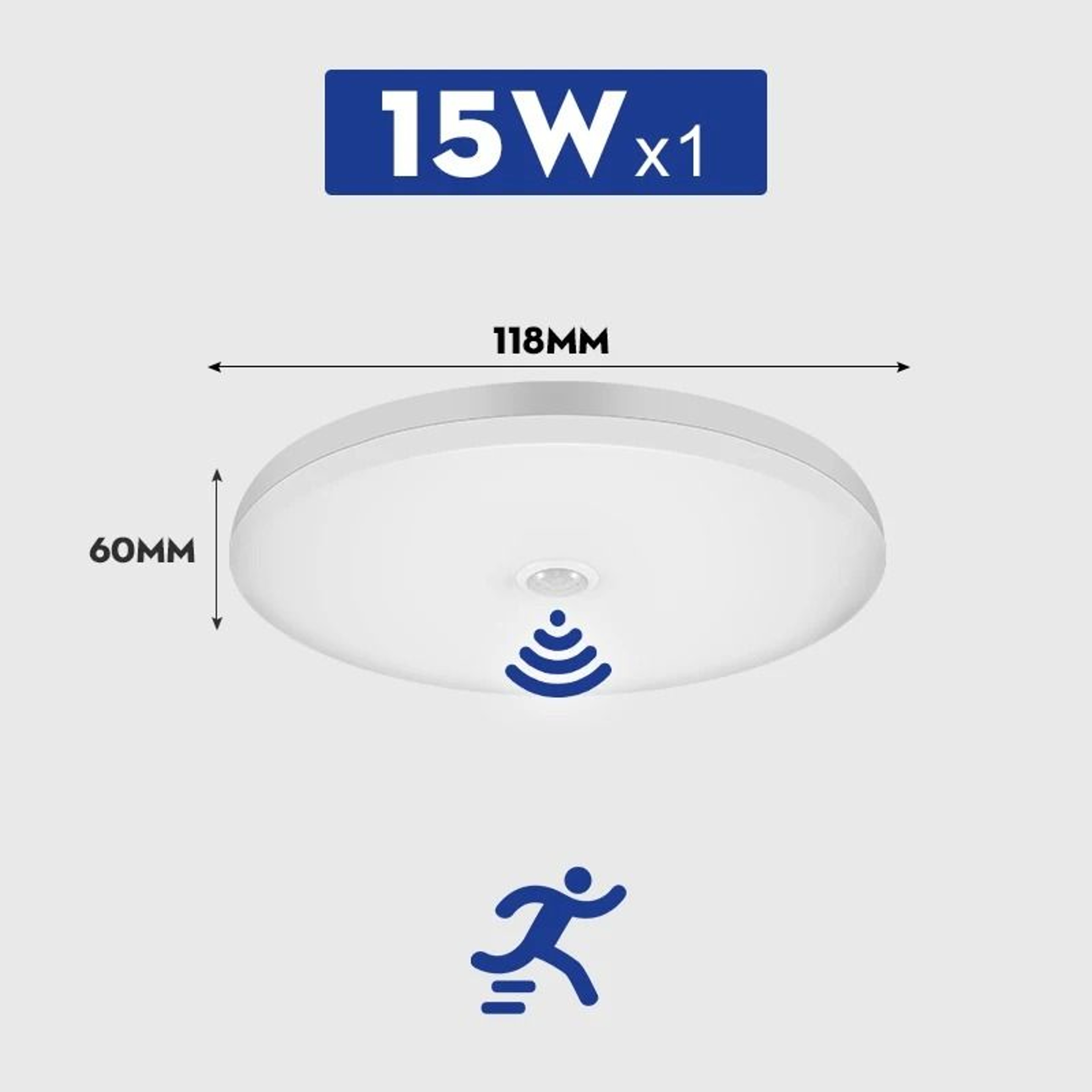 Smart LED Radar Motion Sensor Ceiling Light For Hallways And Stairs 1