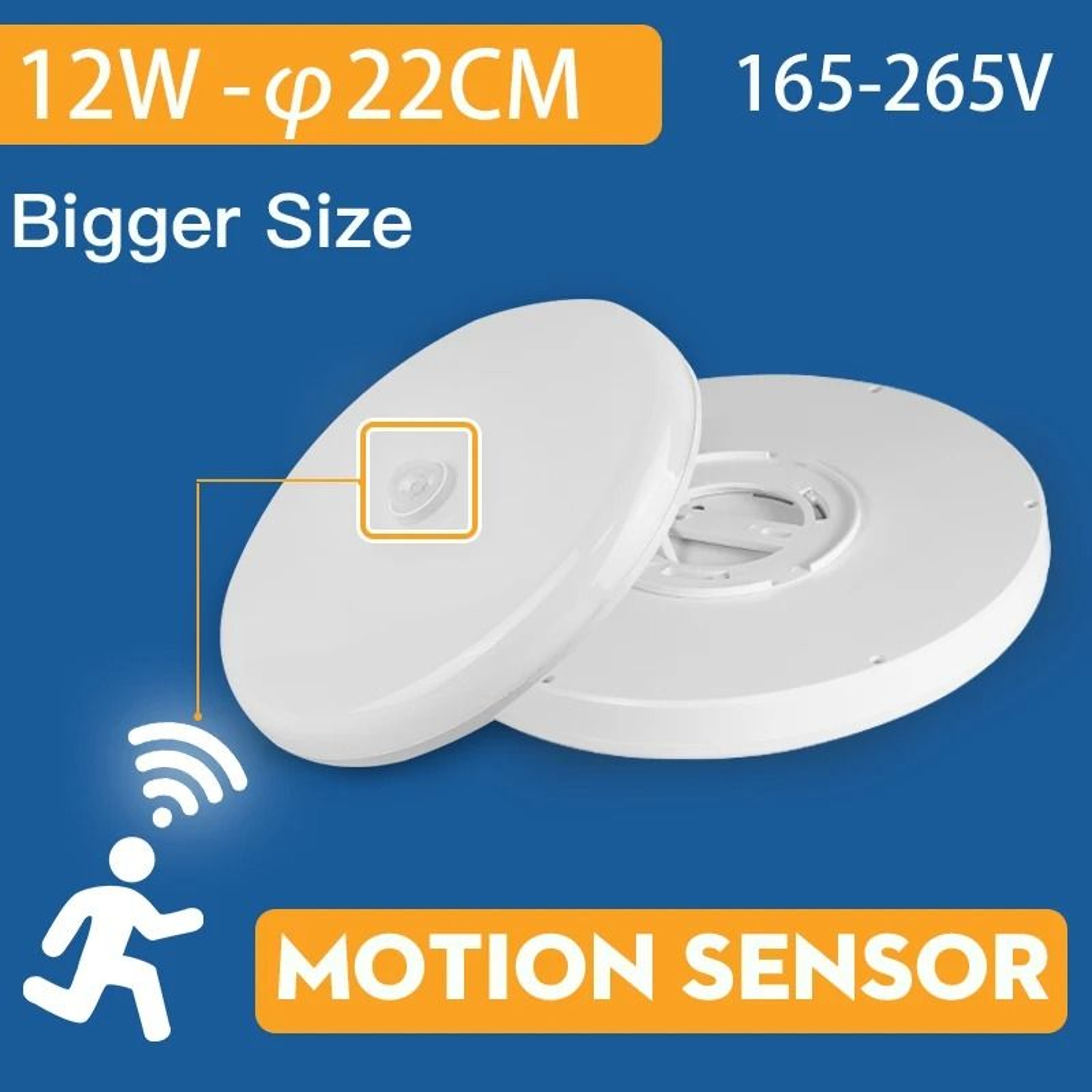 Smart LED Radar Motion Sensor Ceiling Light For Hallways And Stairs 5