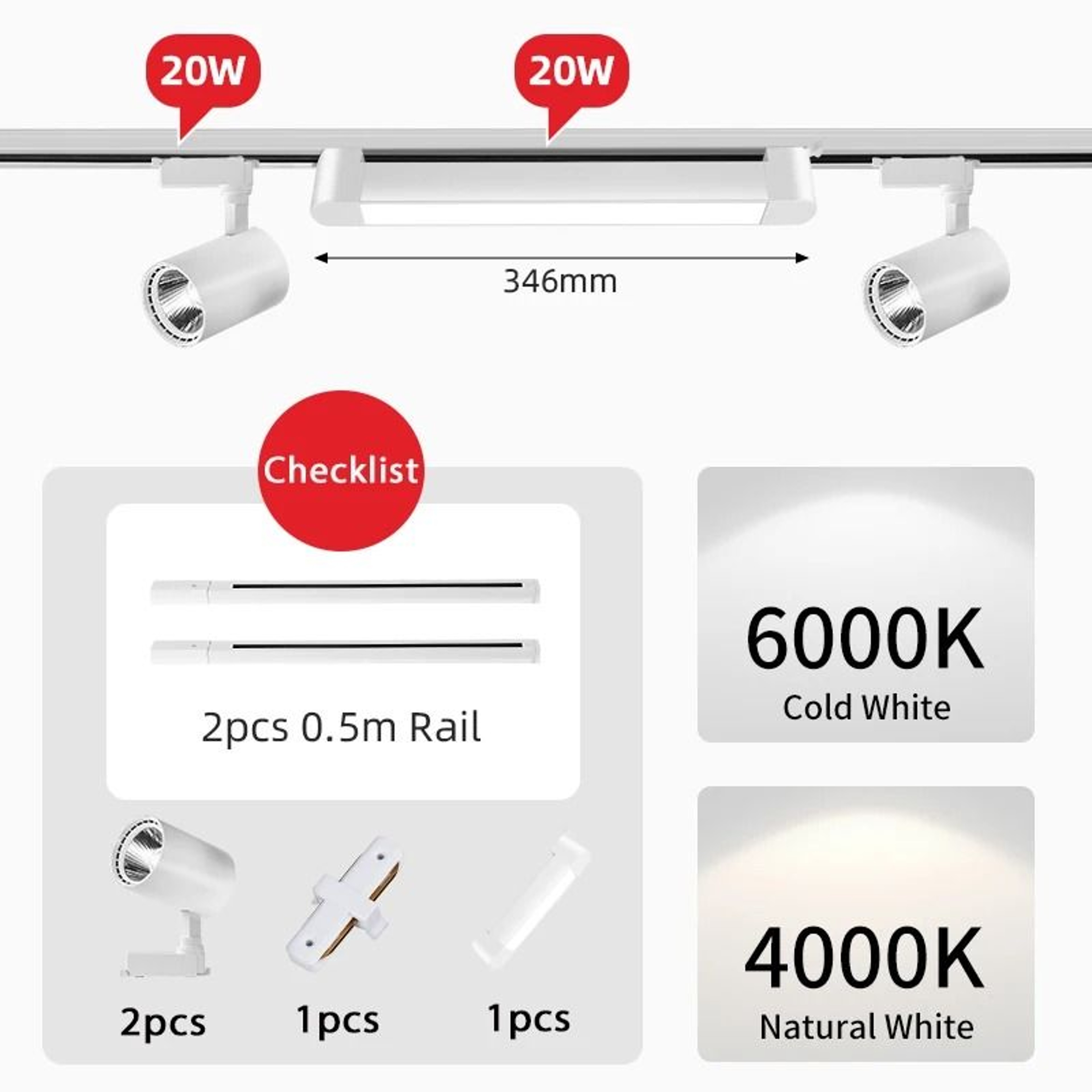 Adjustable COB LED Track Spotlight For Home And Retail Lighting 17