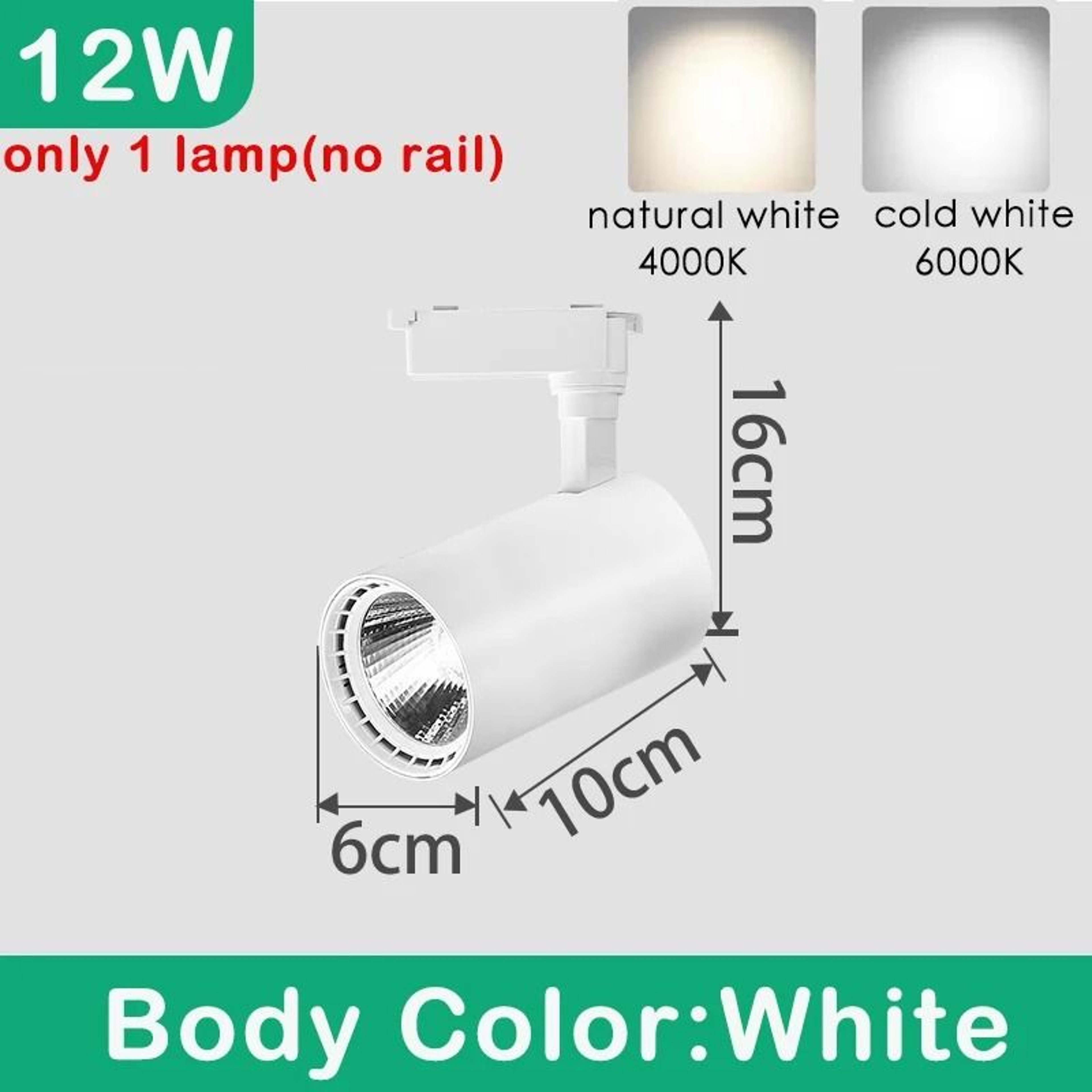 Adjustable COB LED Track Spotlight For Home And Retail Lighting 2