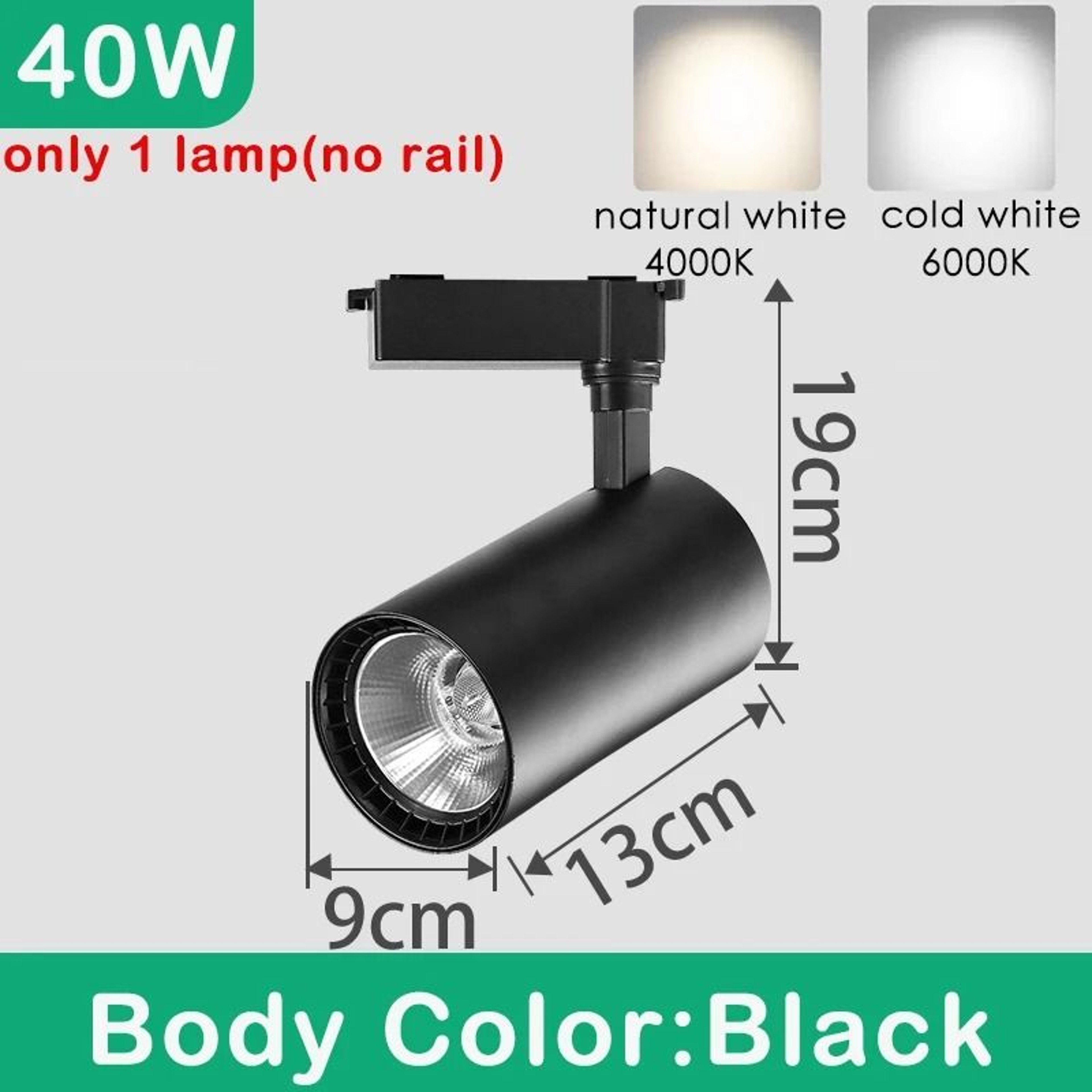 Adjustable COB LED Track Spotlight For Home And Retail Lighting 7