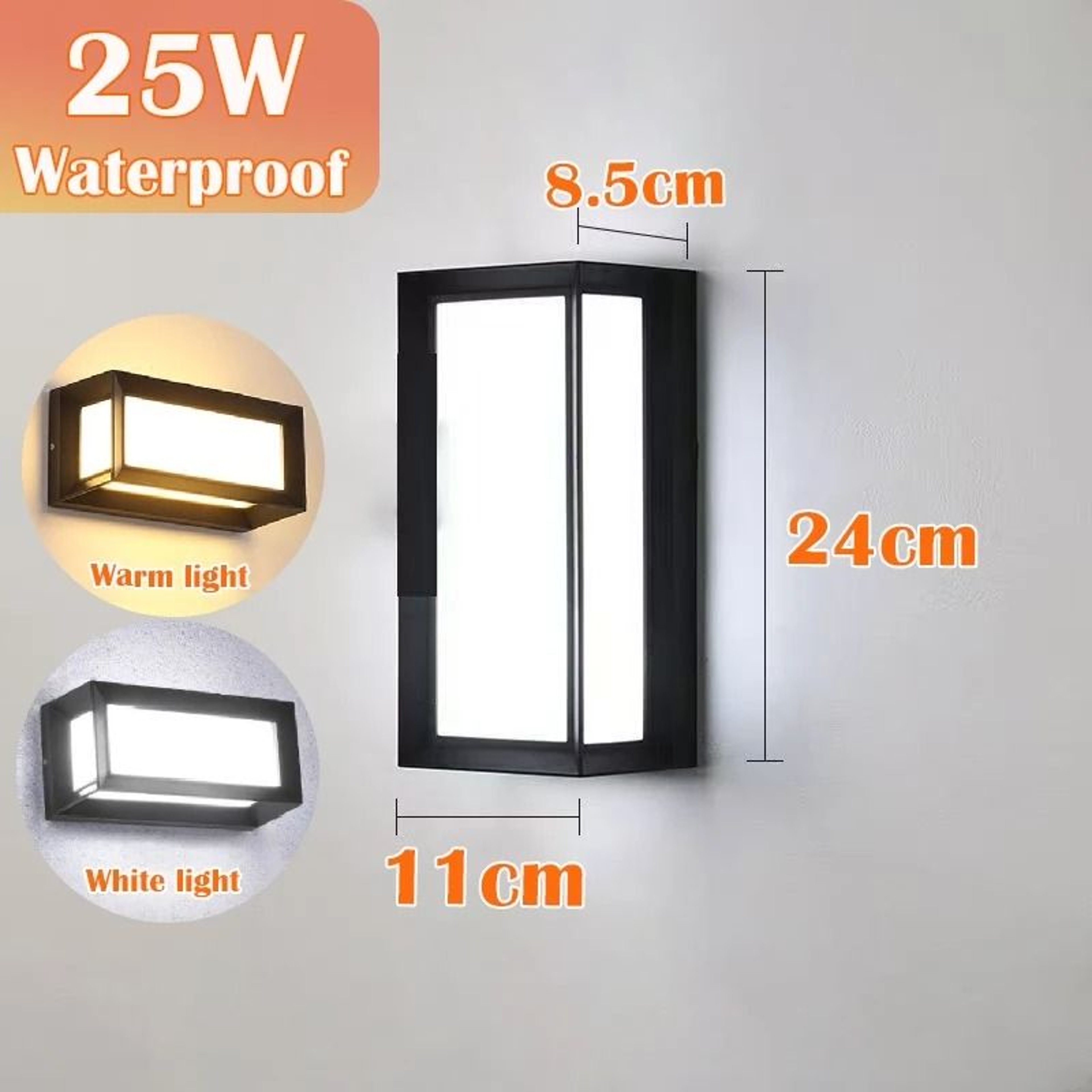 Waterproof LED Wall Light For Outdoor Stairs Pathways And Garden Decor 5