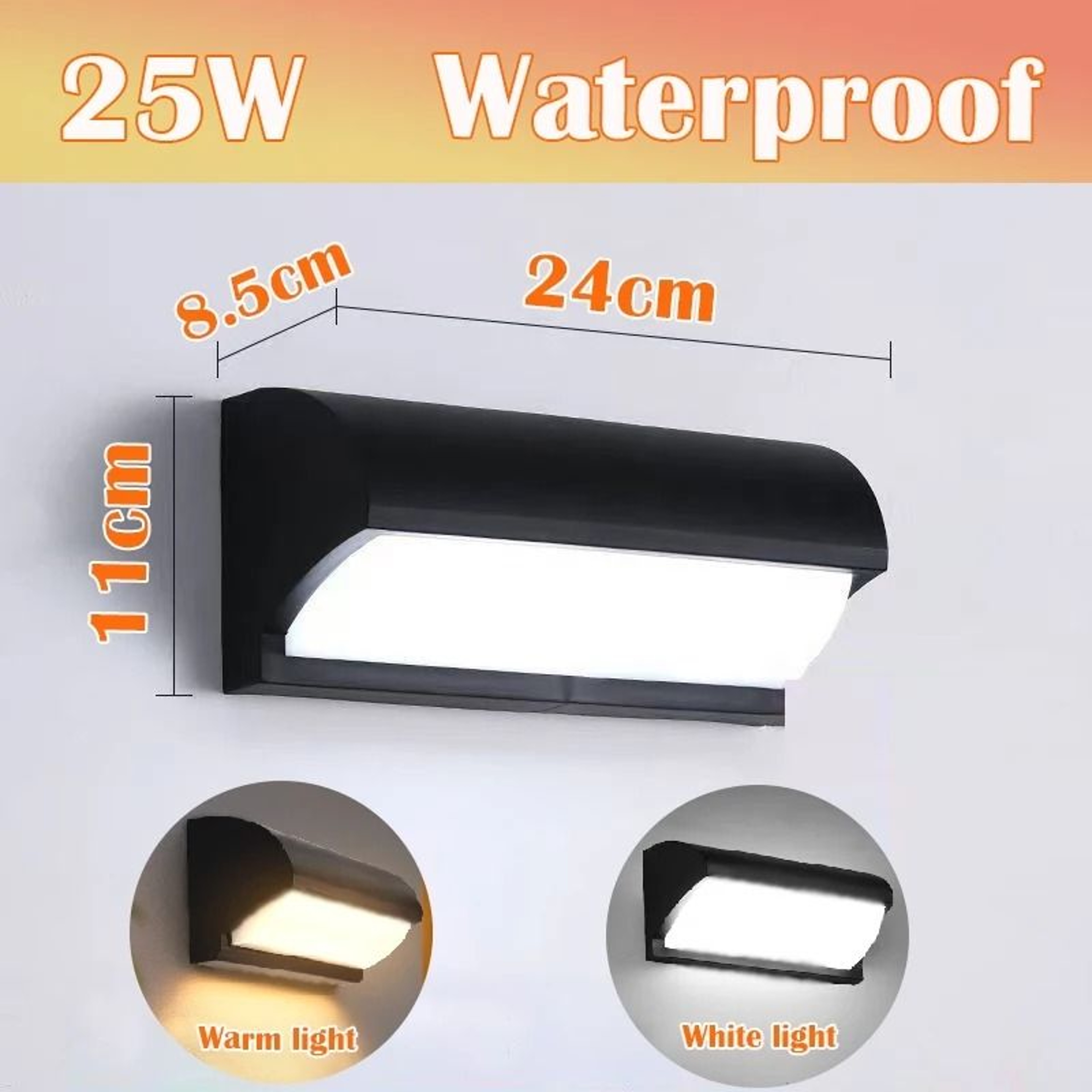 Waterproof LED Wall Light For Outdoor Stairs Pathways And Garden Decor 8