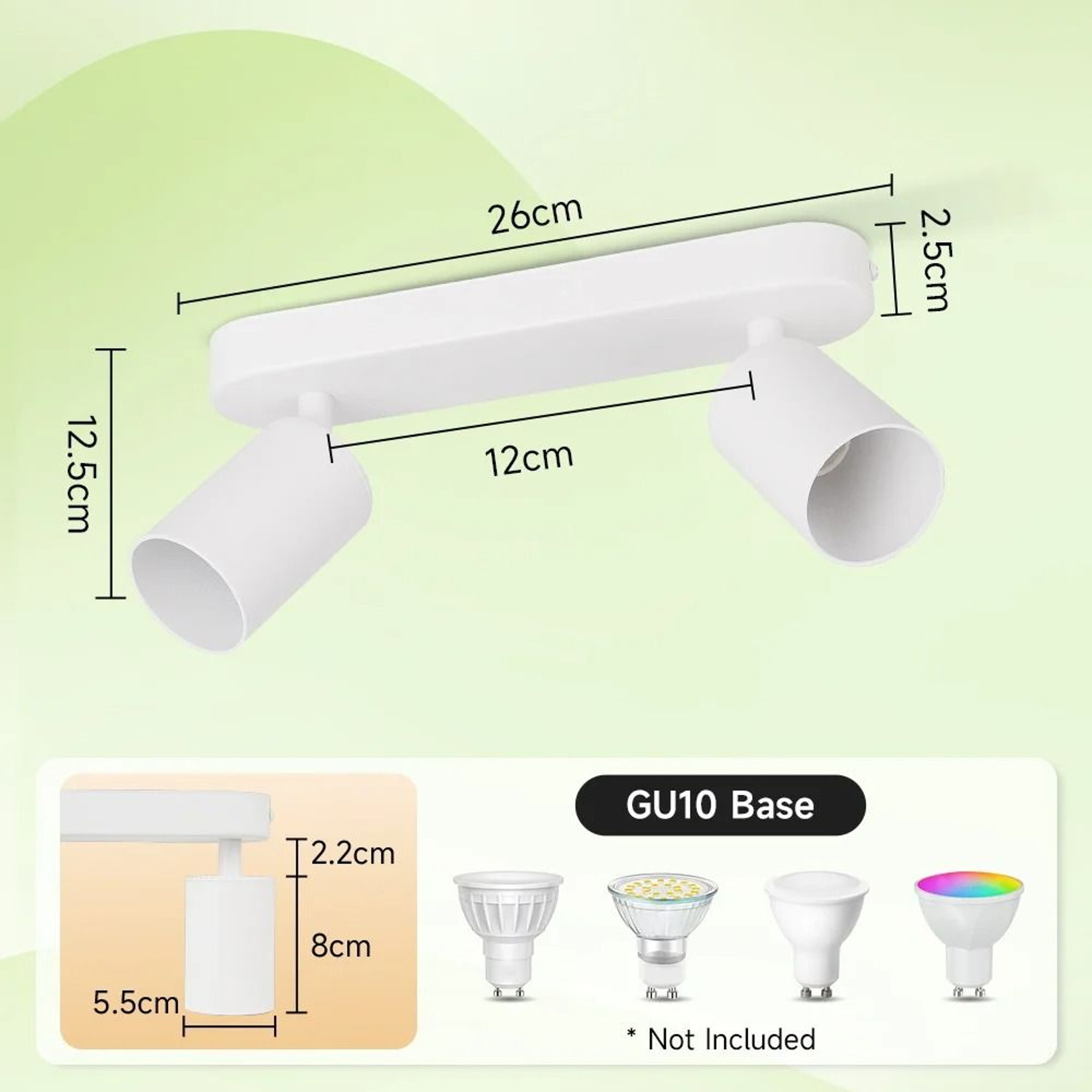 Modern GU10 LED Ceiling Spotlight With Replaceable Bulb For Home Lighting 6