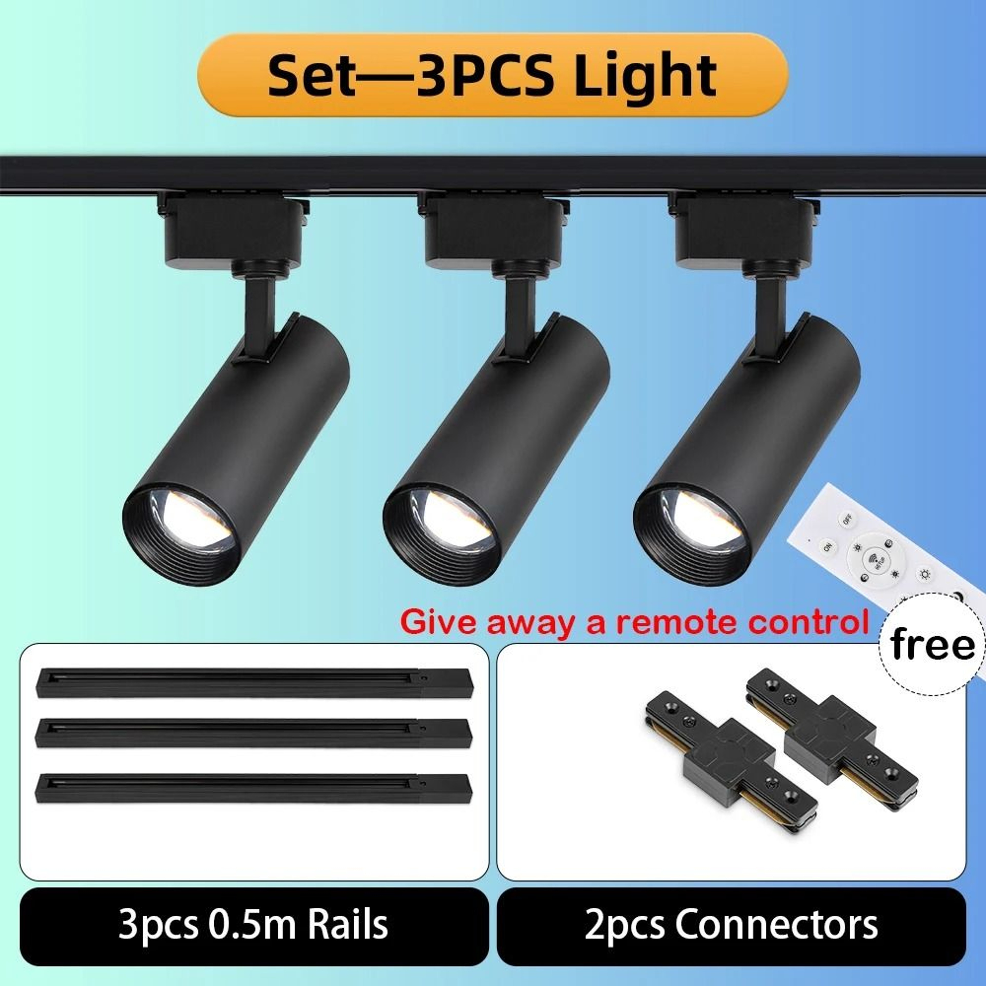 20W Dimmable LED Track Light Set For Modern Ceiling And Home Lighting 3