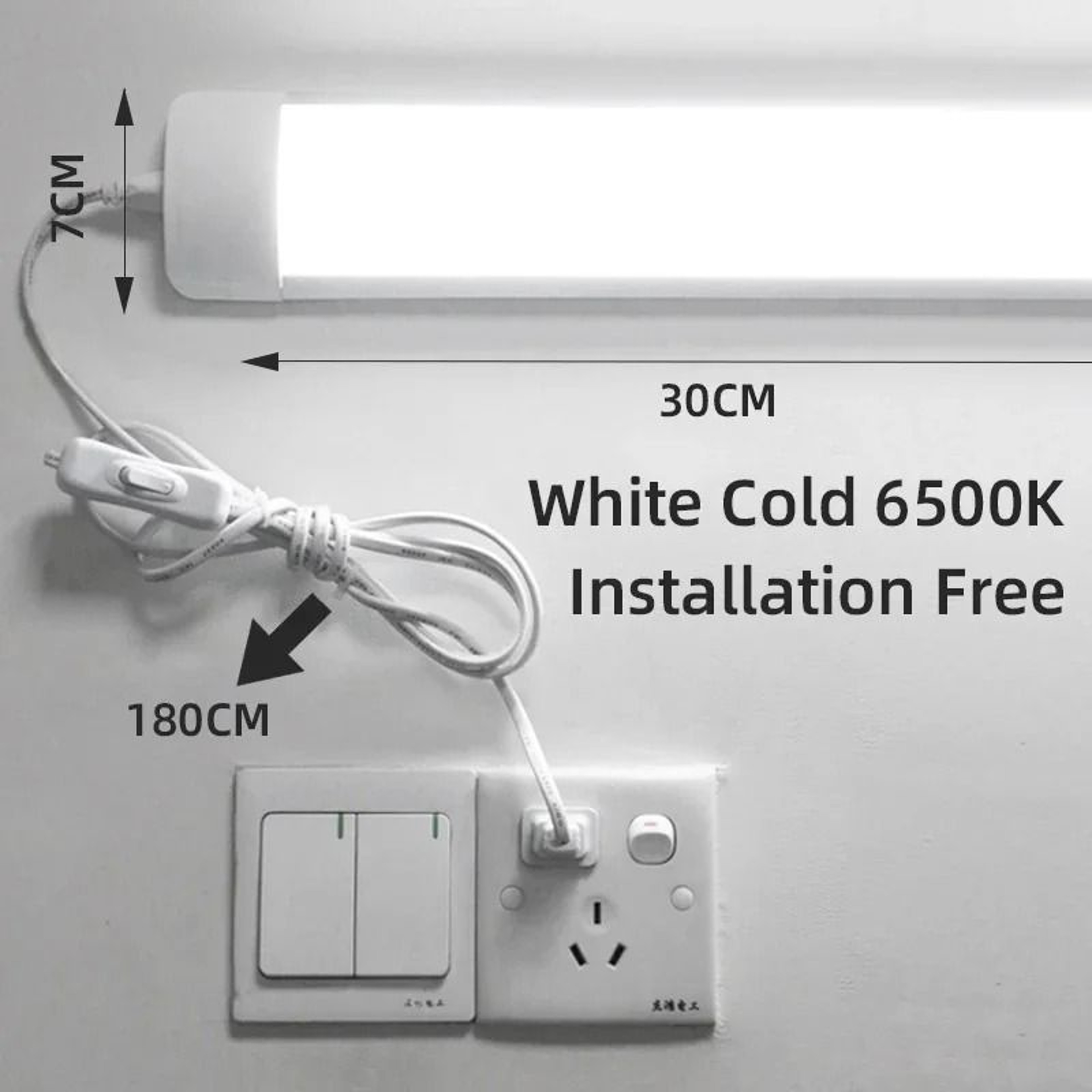 Ultra Thin LED Under Cabinet Light Bar For Kitchen And Closet Lighting 1