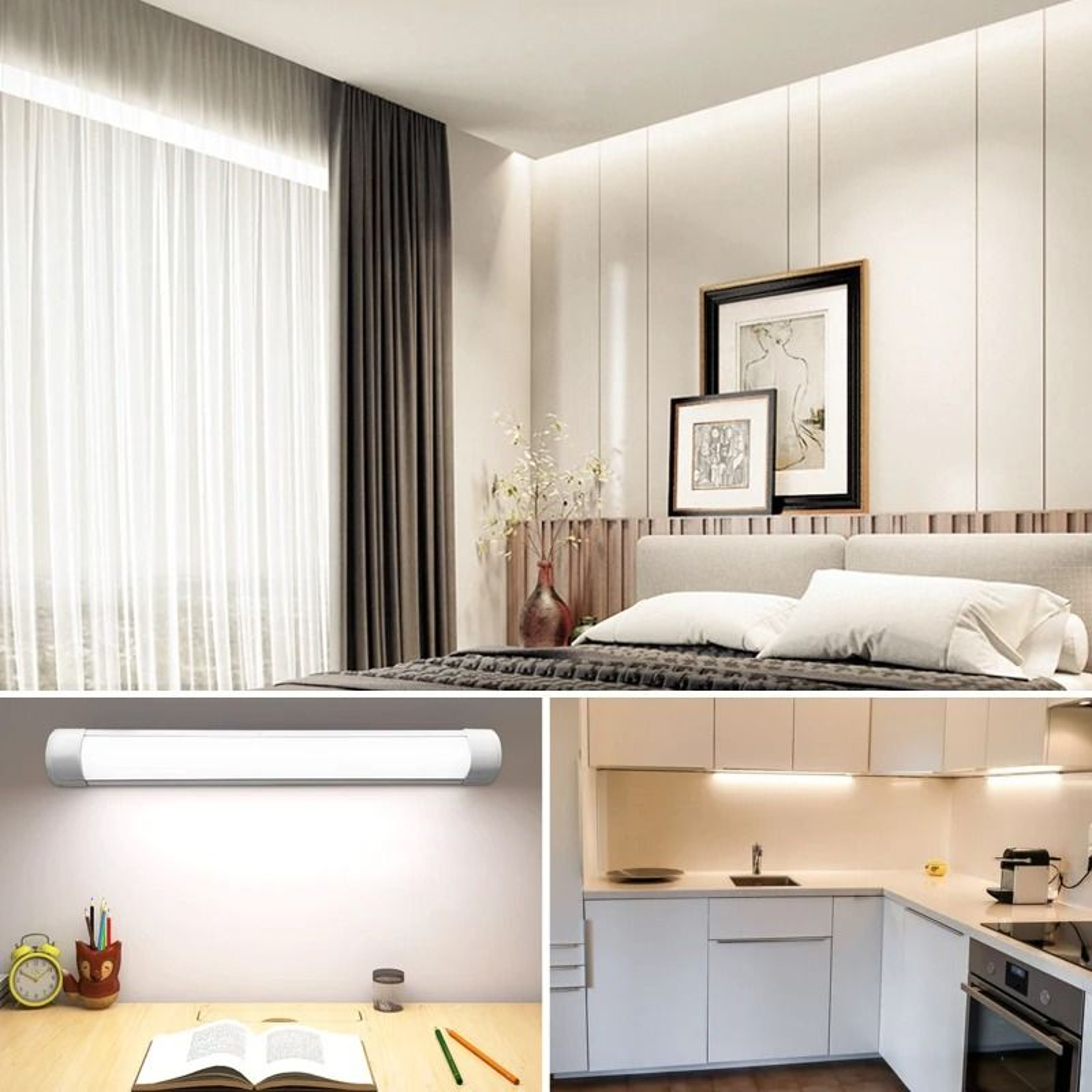 Ultra Thin LED Under Cabinet Light Bar For Kitchen And Closet Lighting 8