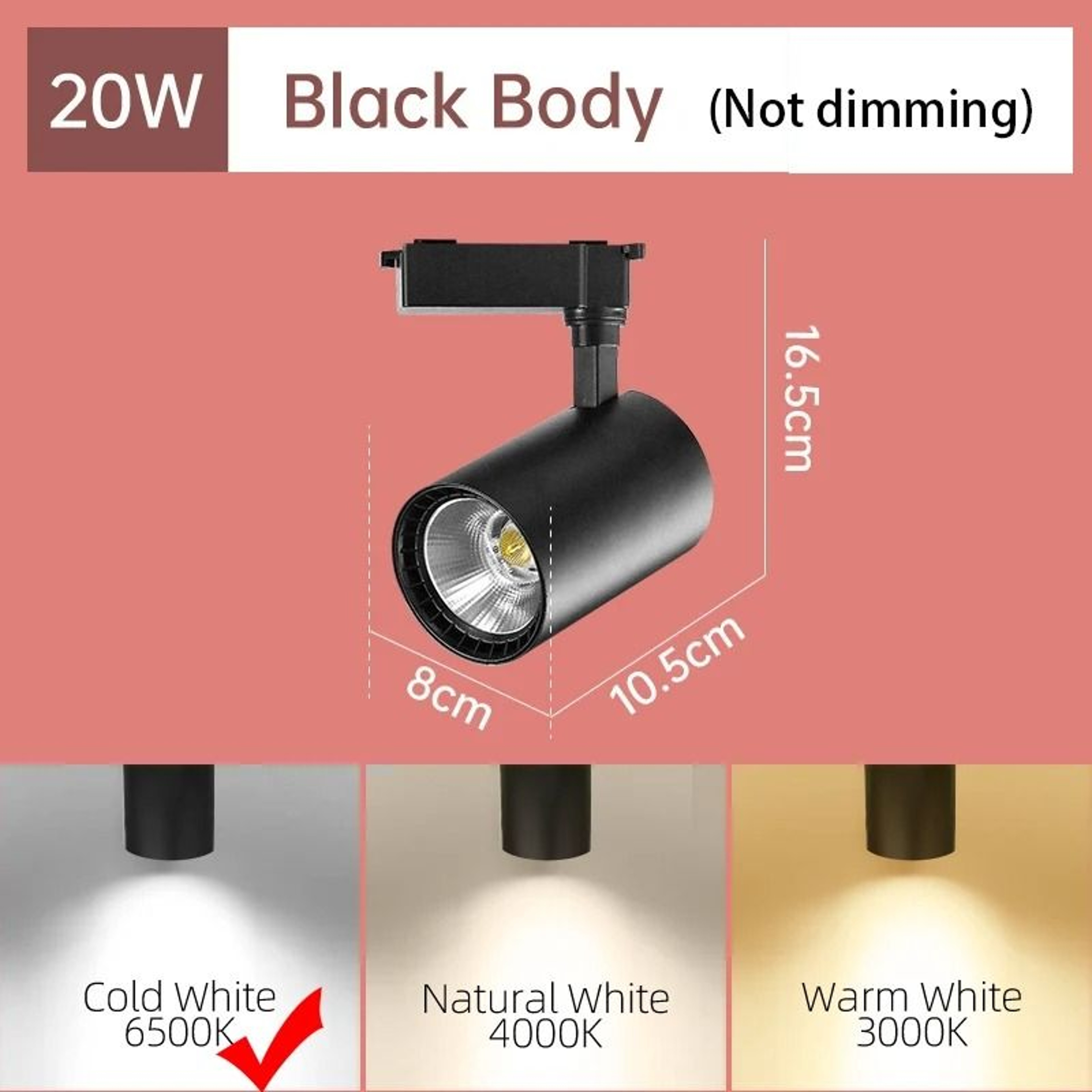 Stepless Dimmable LED Track Spotlight For Modern Home And Shop Lighting 1