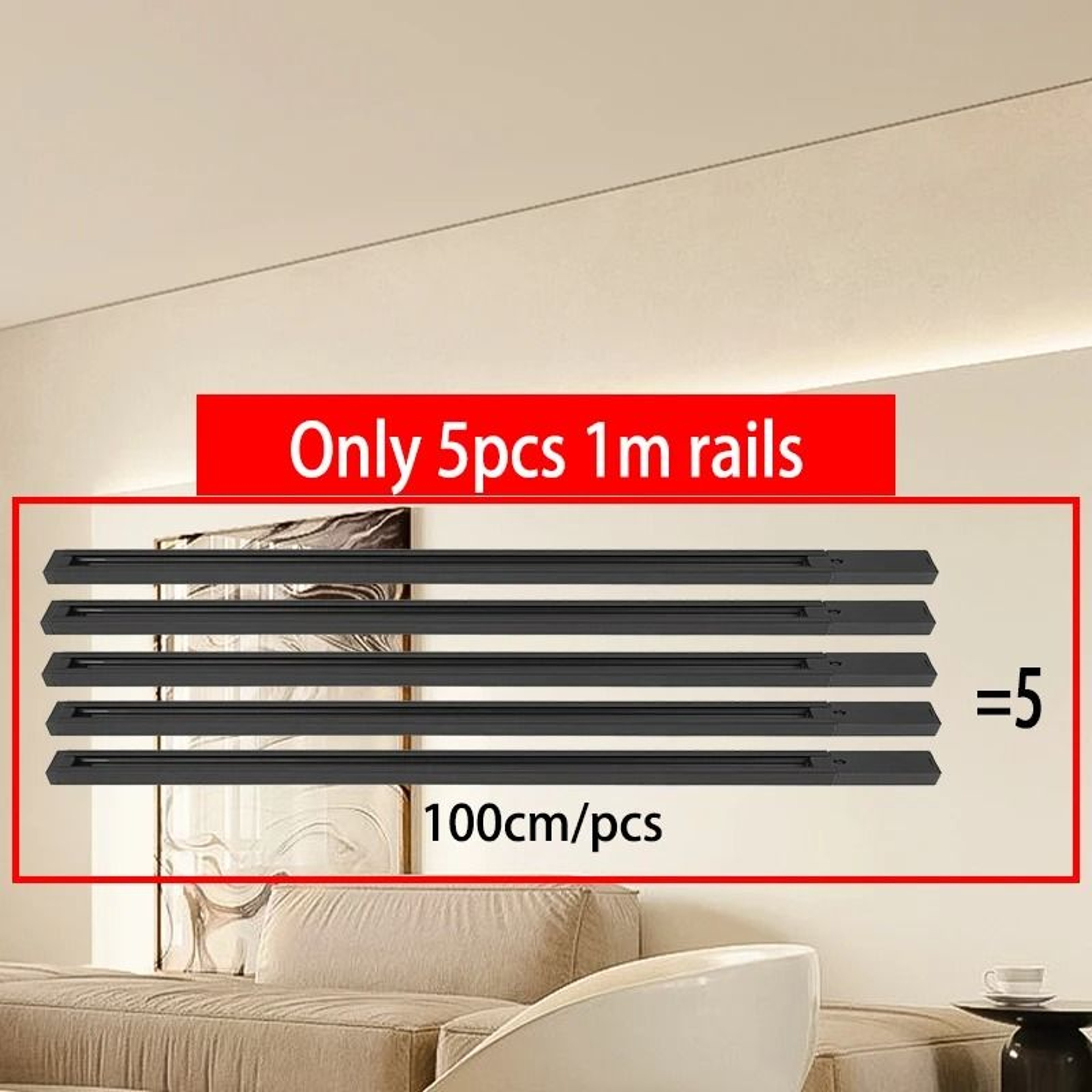 Adjustable LED Track Light Set With Scale Markings For Home And Shop Lighting 7