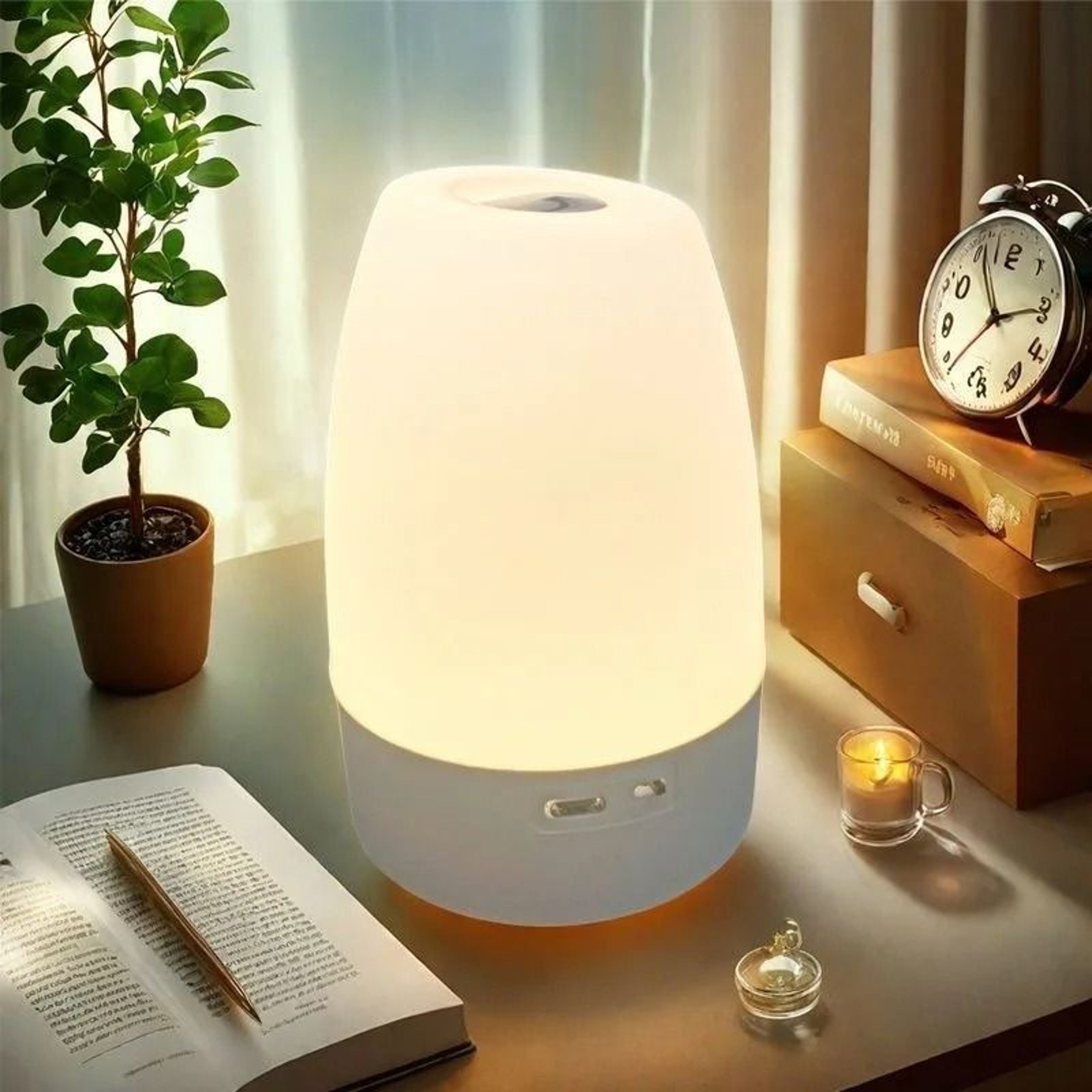 USB Rechargeable Touch LED Night Light With Remote Control And 3 Color Modes 5