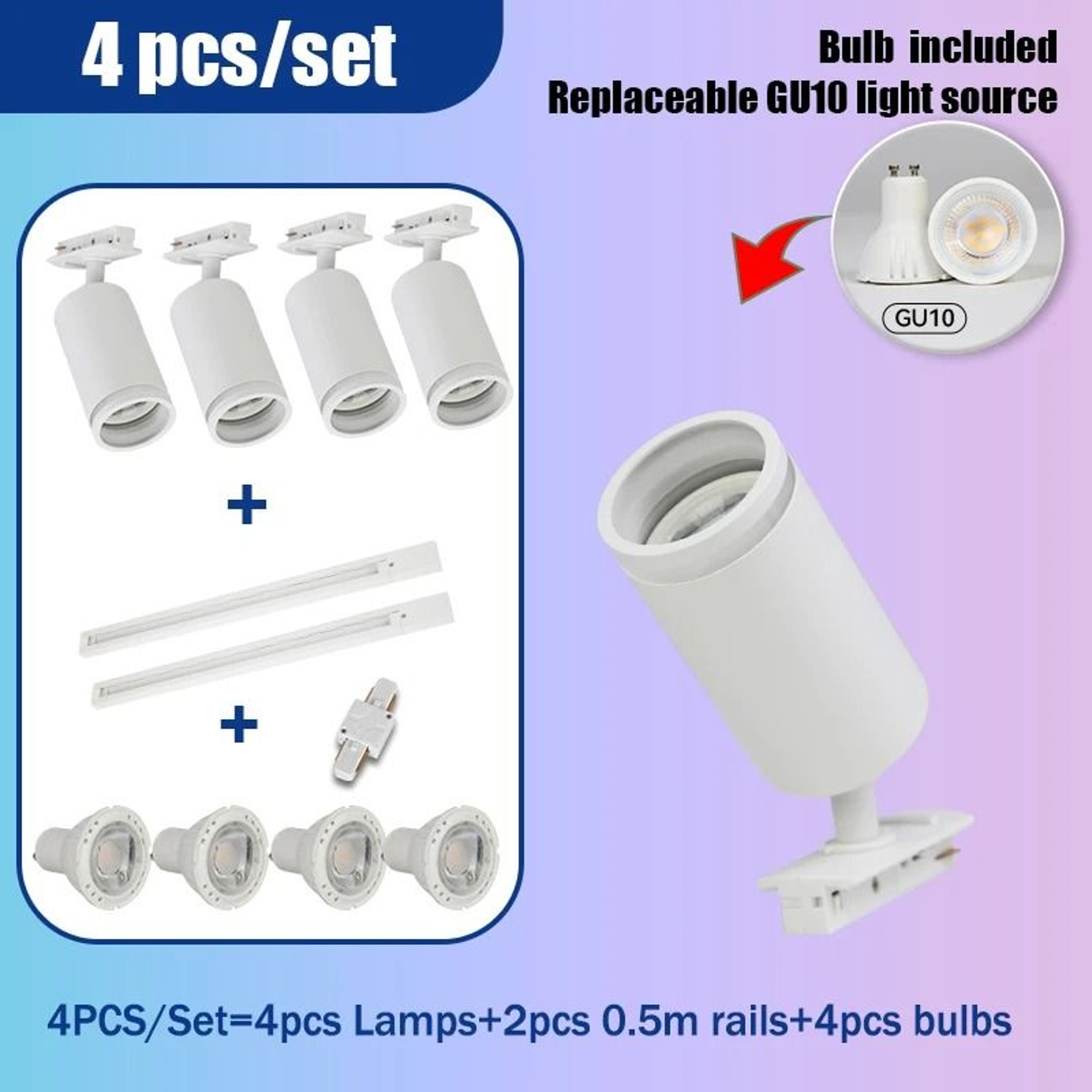 LED Track Spotlight 110V For Modern Home And Shop Lighting 8