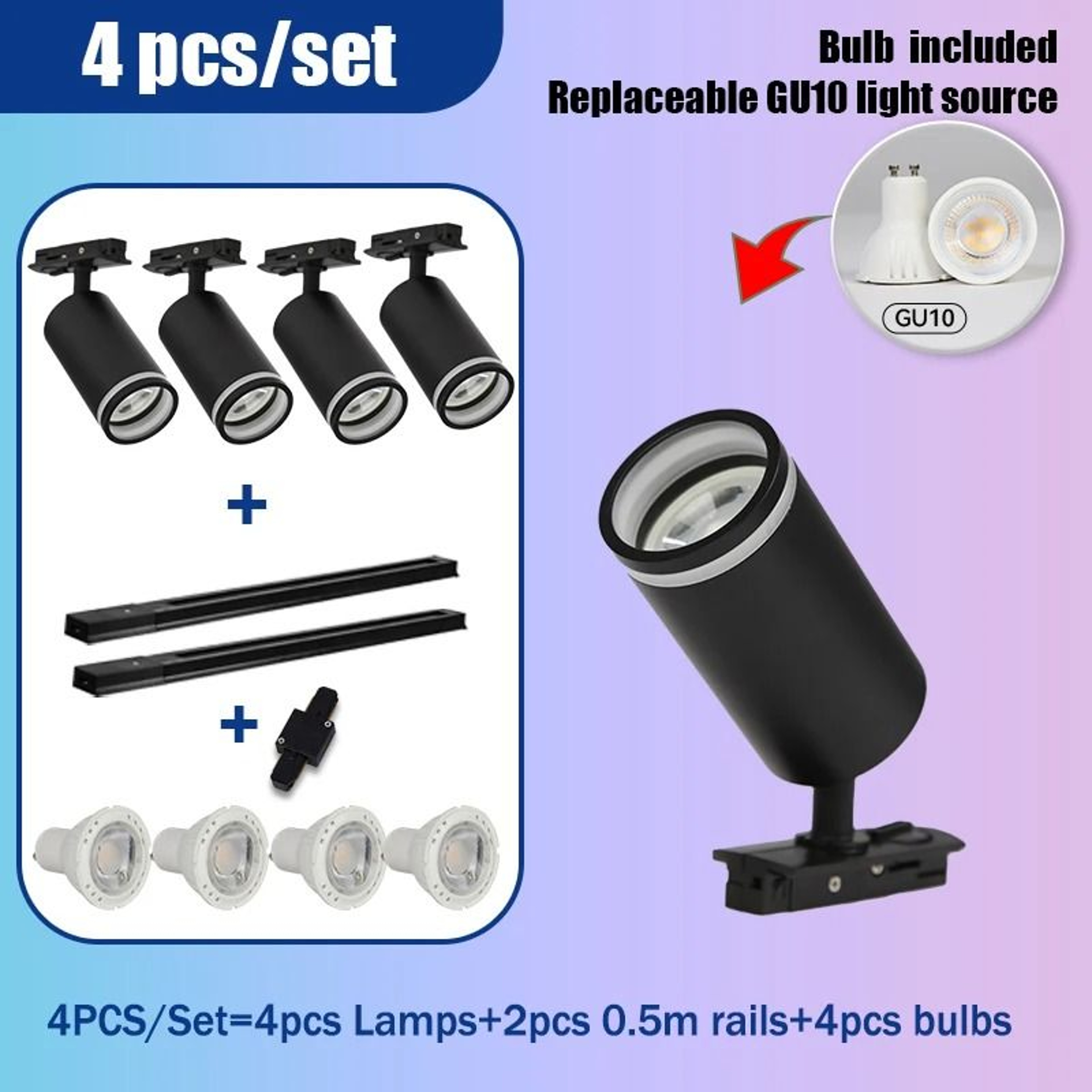 LED Track Spotlight 110V For Modern Home And Shop Lighting 7