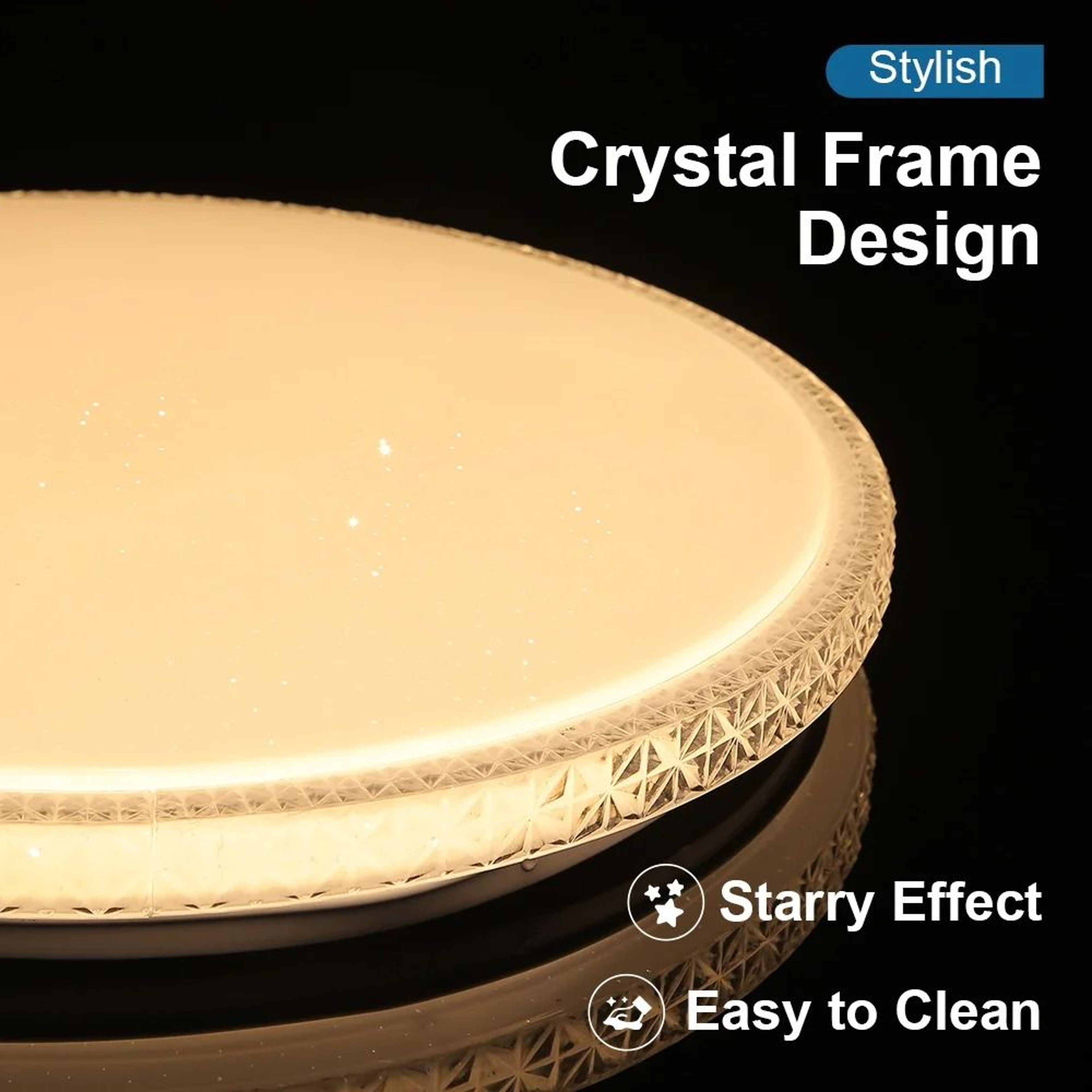 50W 70W Ultra Thin Waterproof Round LED Ceiling Panel Light 4