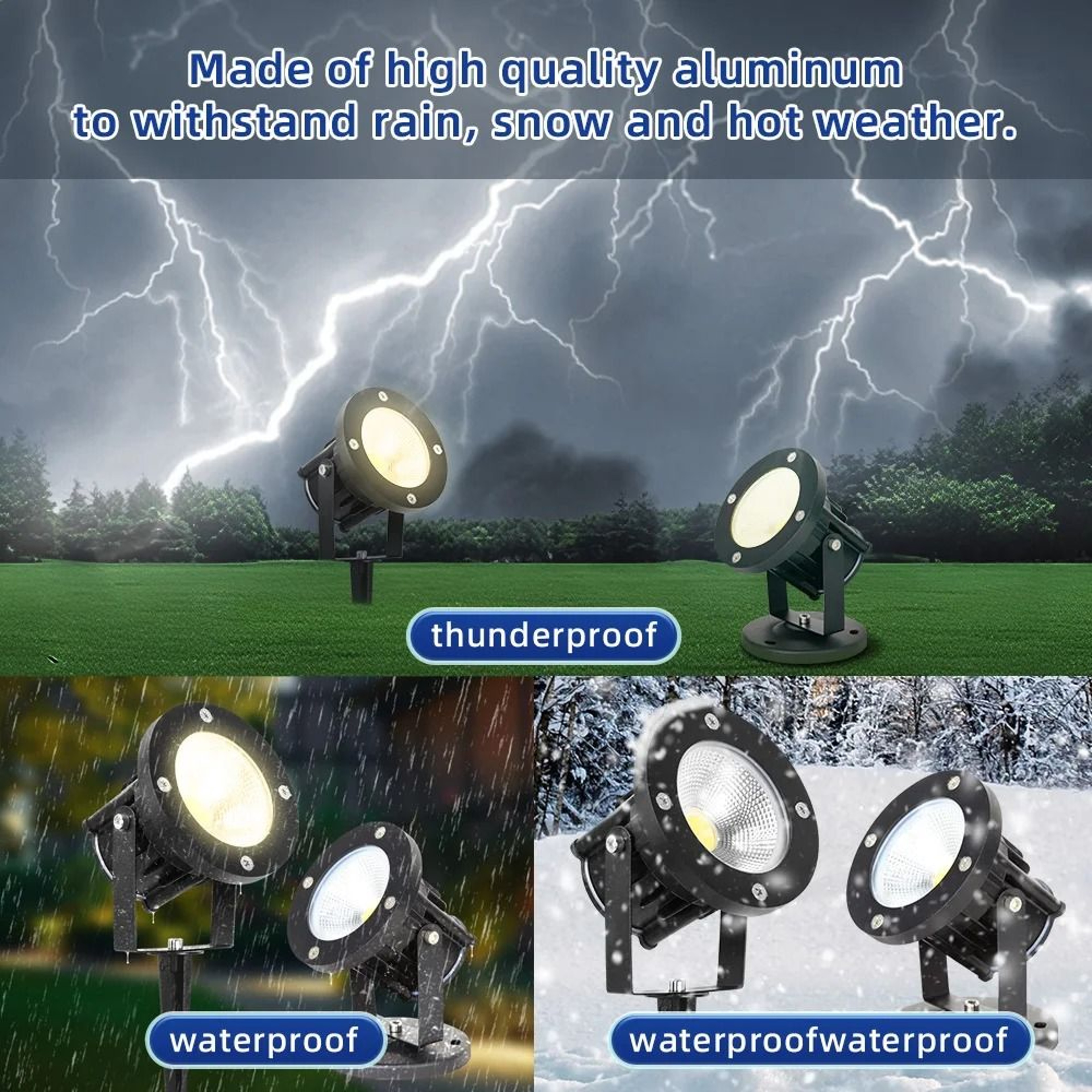 Waterproof LED Garden Spotlight For Outdoor Pathway And Landscape Lighting 11