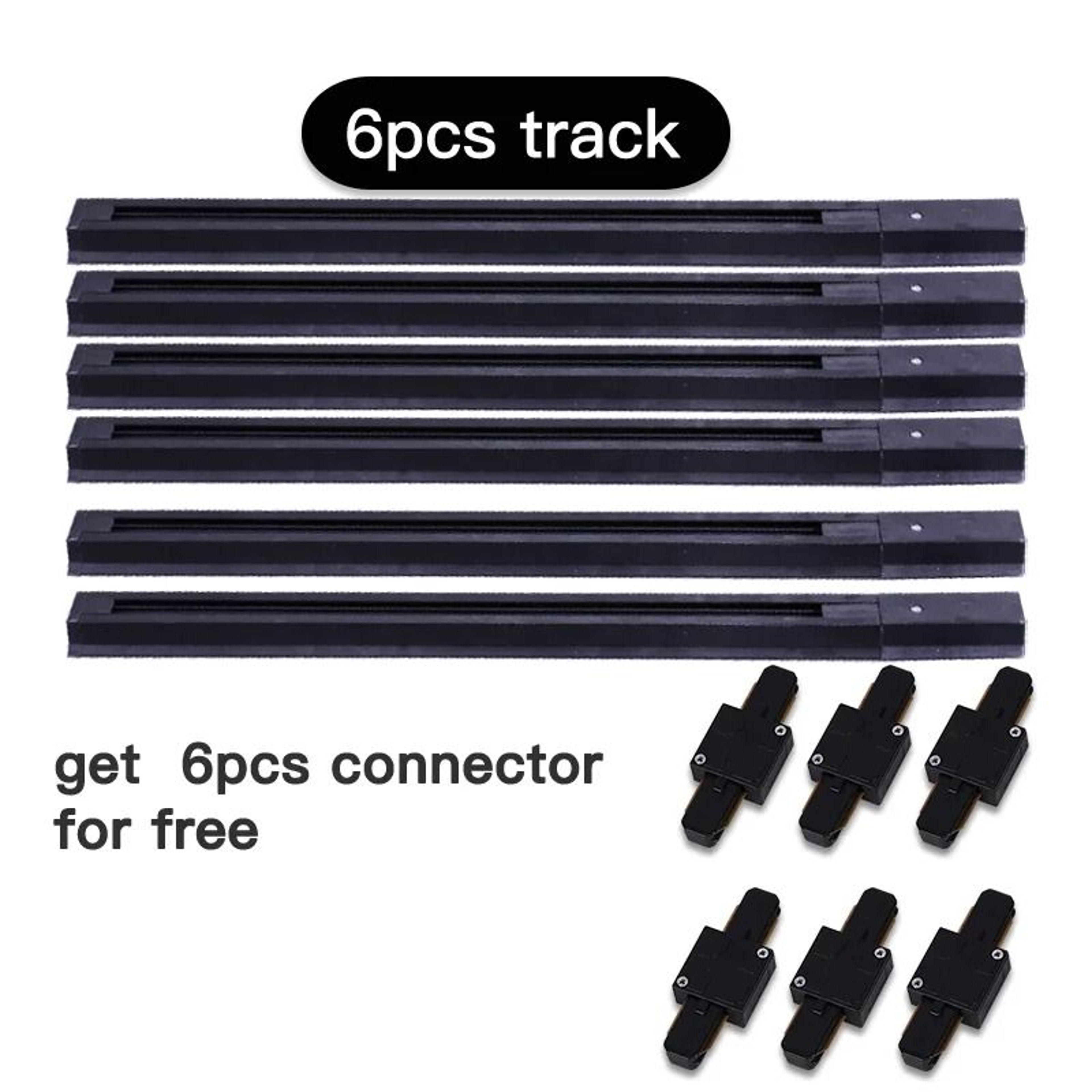 05M 1M LED Track Light Rails With Straight And L Shape Connectors 9