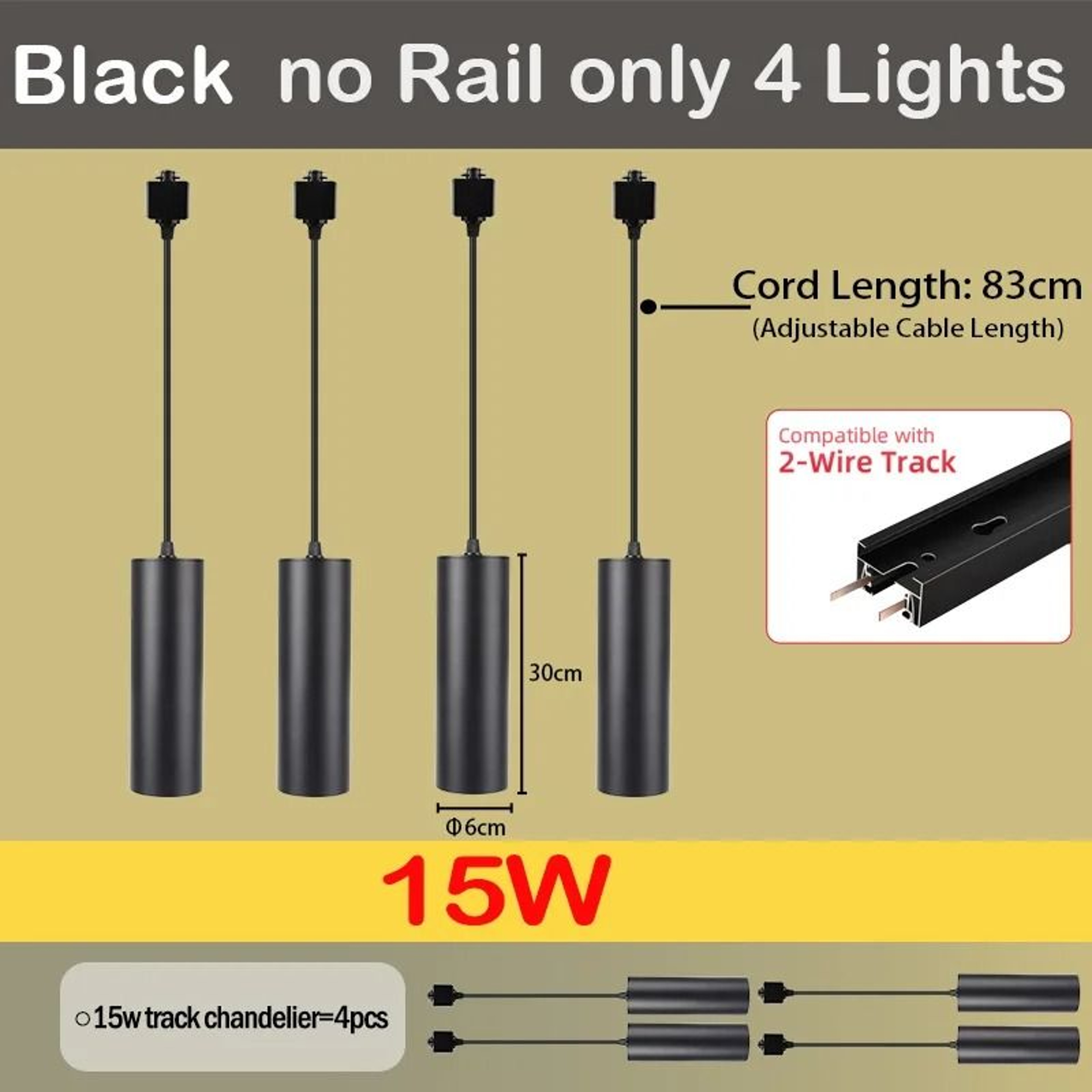 GU10 LED Track Light Set 110V For Modern Home And Store Lighting 11