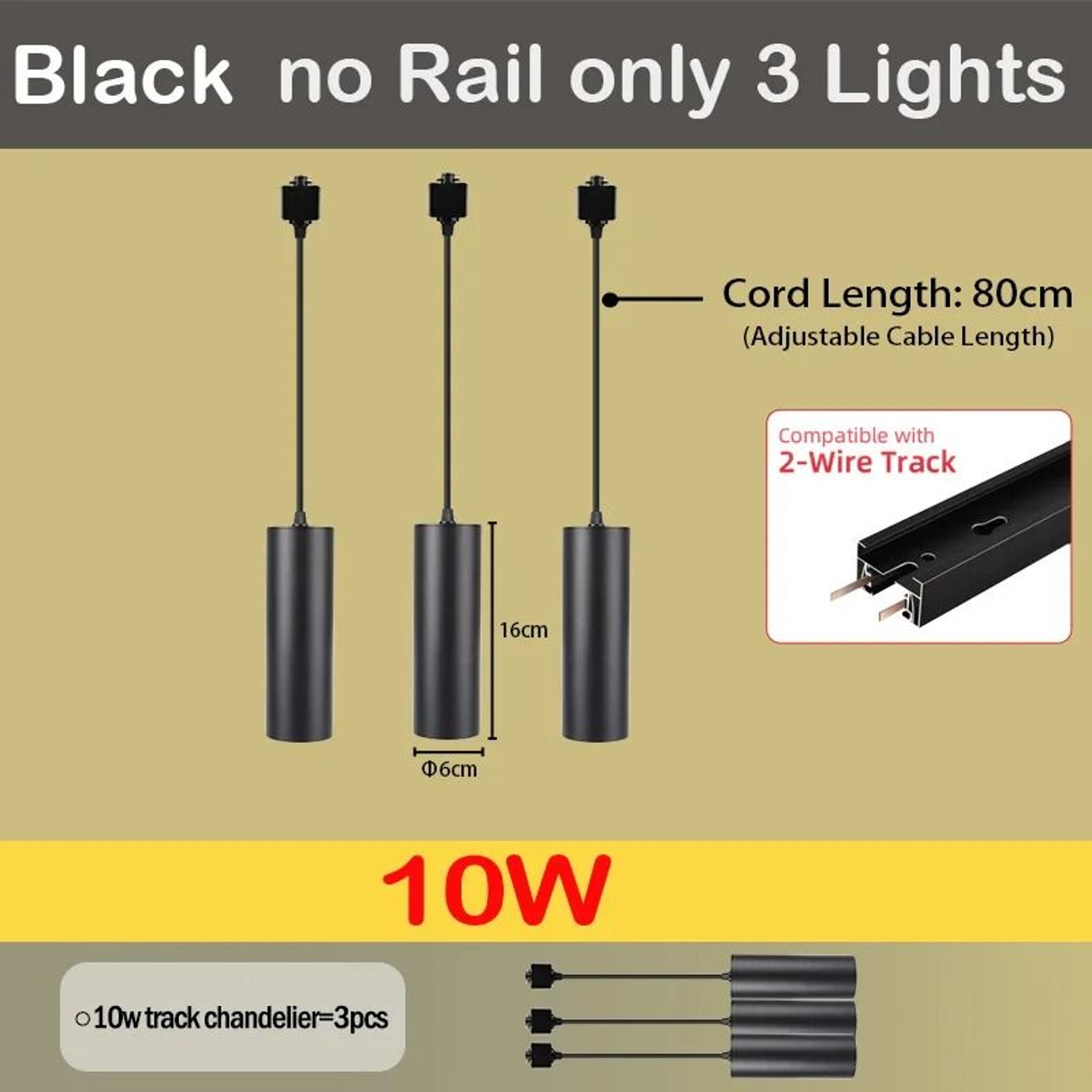 GU10 LED Track Light Set 110V For Modern Home And Store Lighting 8