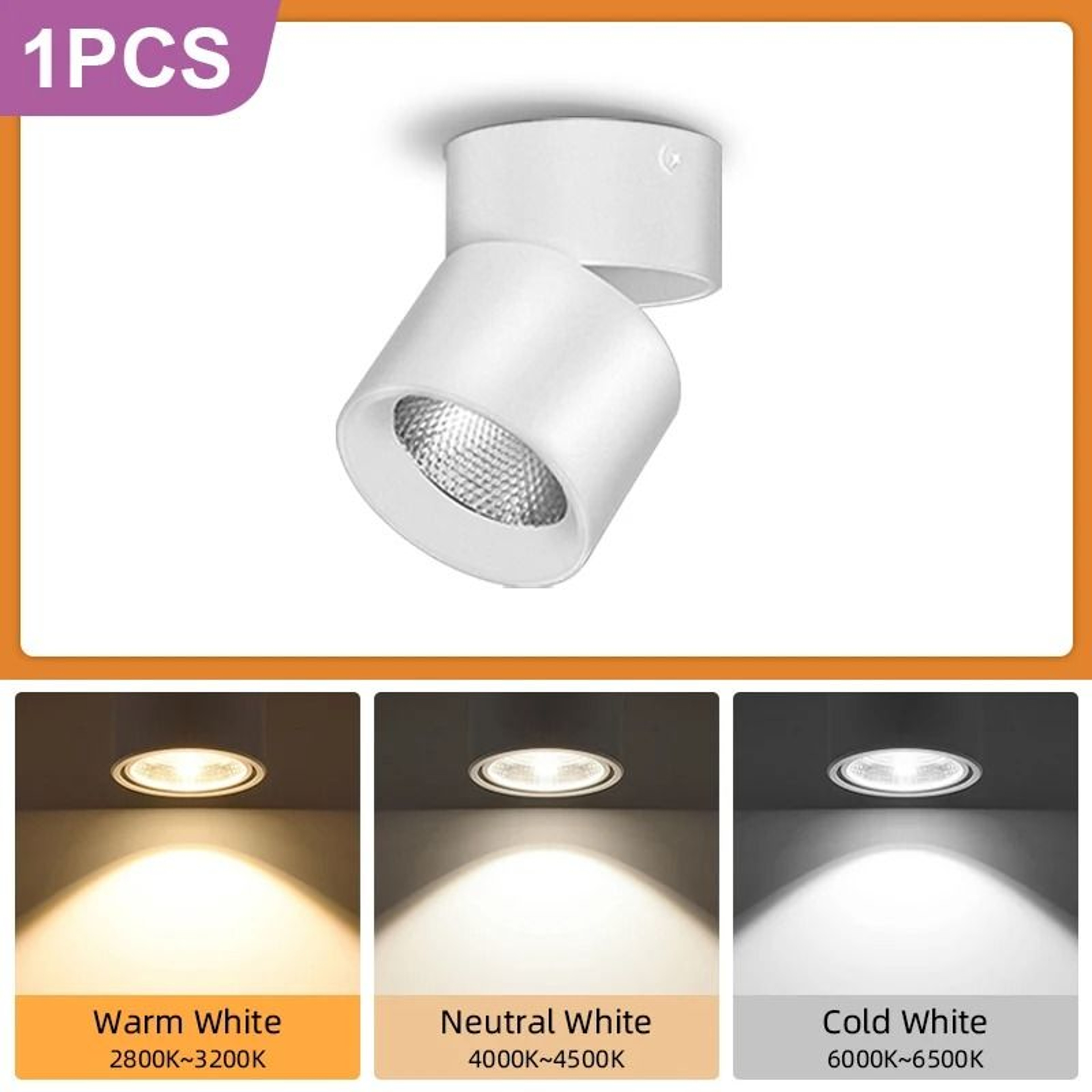 Foldable Aluminum LED Ceiling Spotlight 10W 15W For Modern Home Lighting 2