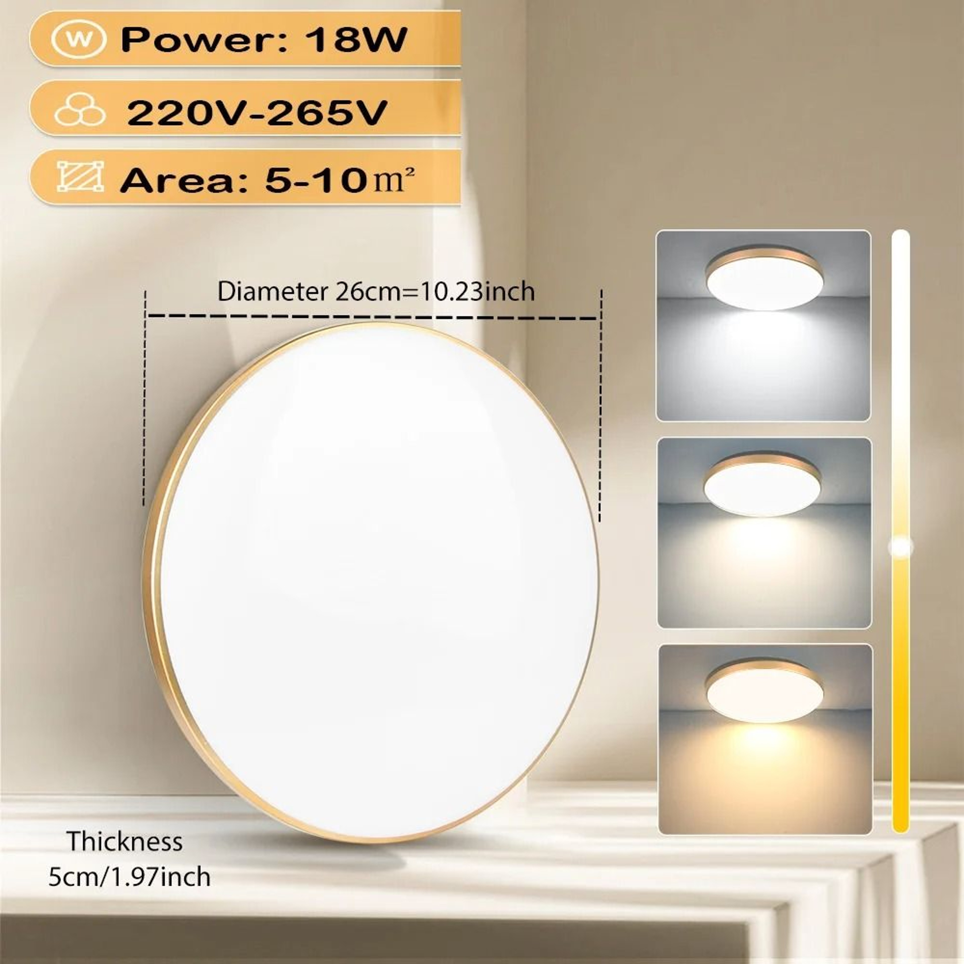 30W Ultra Thin LED Ceiling Panel Light For Kitchen And Bathroom Lighting 4