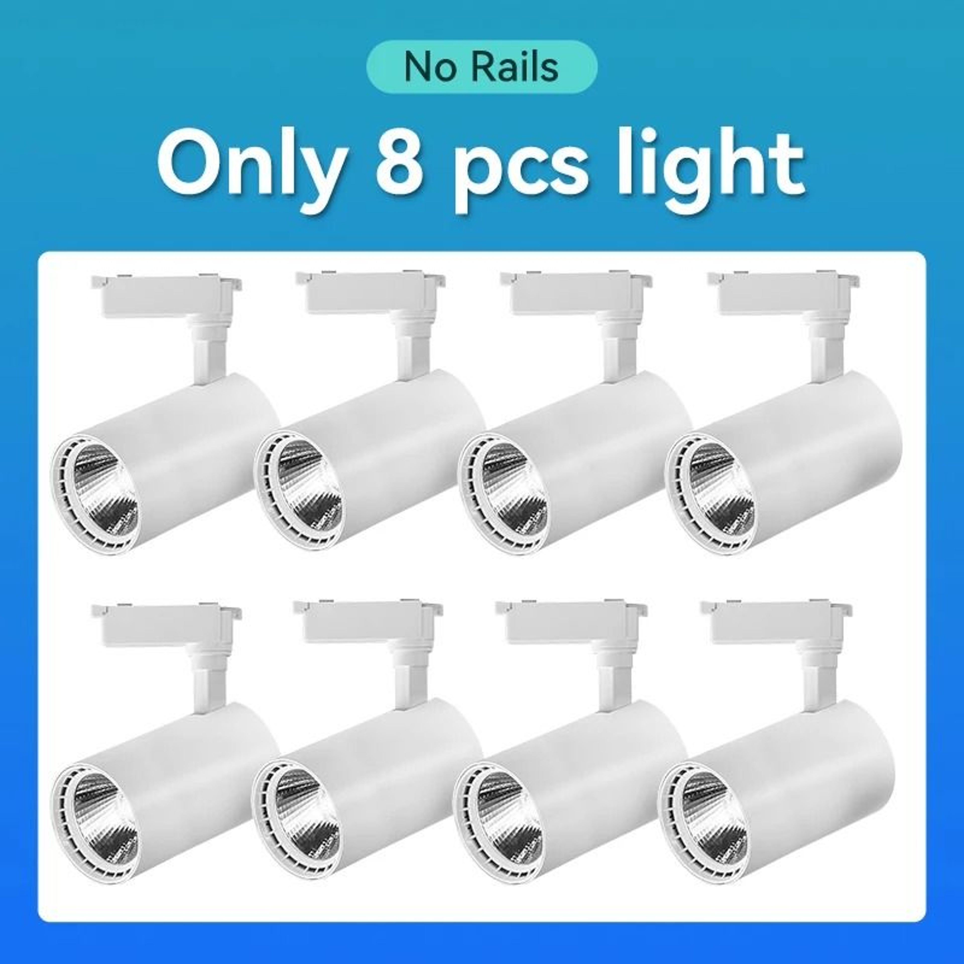 110V LED Track Light Set With 3 Color Modes For Home And Shop Lighting 7