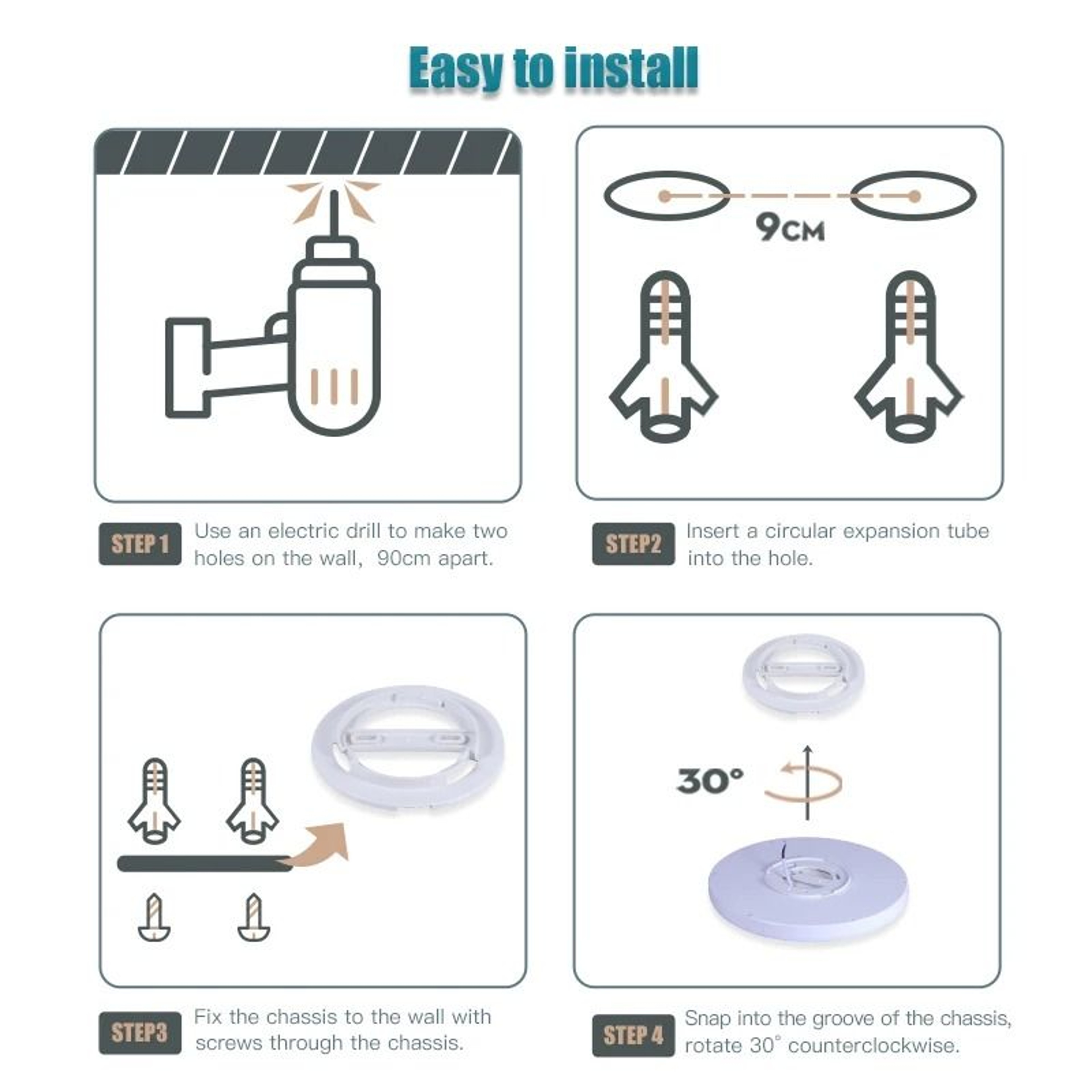 Modern LED Motion Sensor Ceiling Light 20W 30W 40W For Home Lighting 9