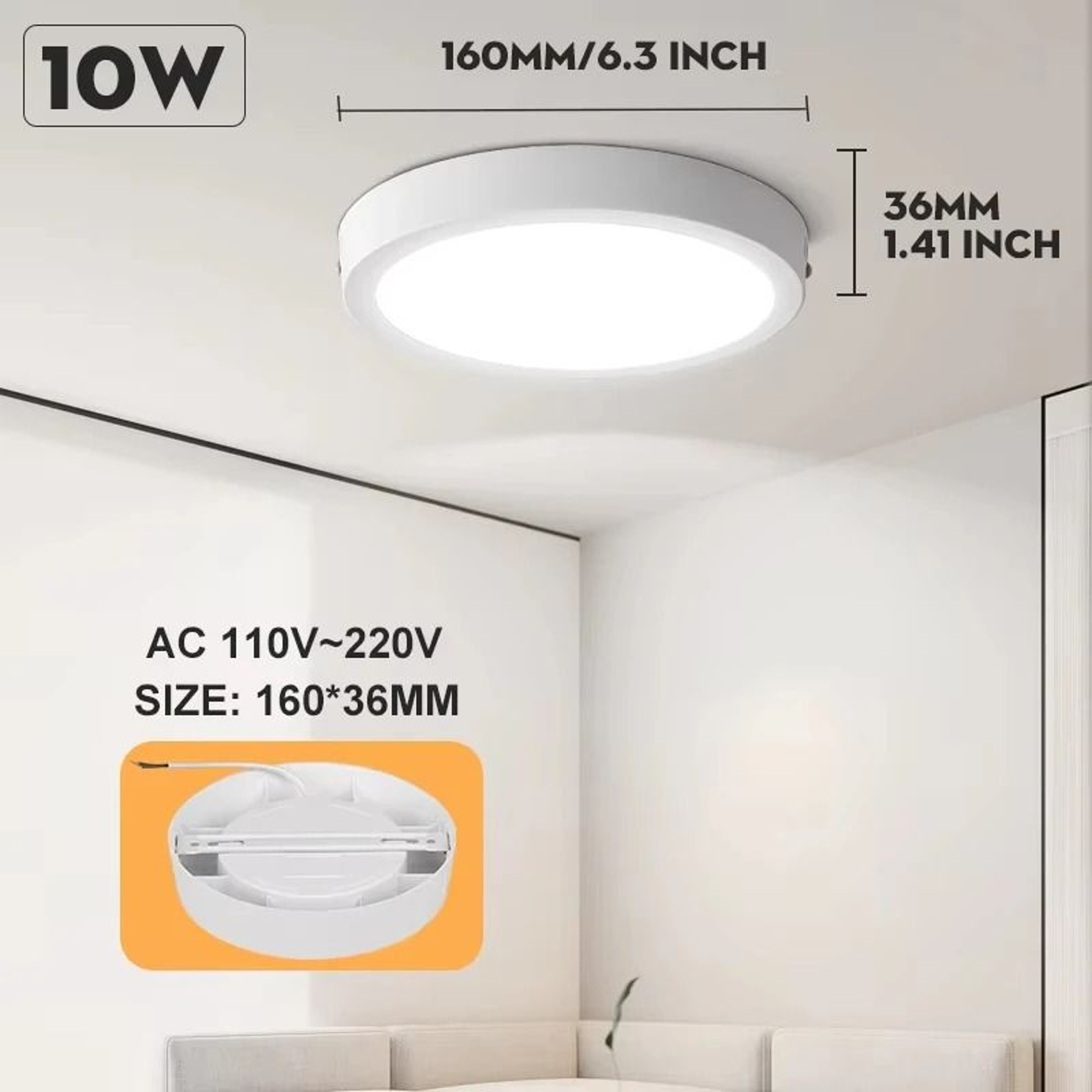 Industrial LED Ceiling Work Light For Garage Workshop And Home Lighting 1