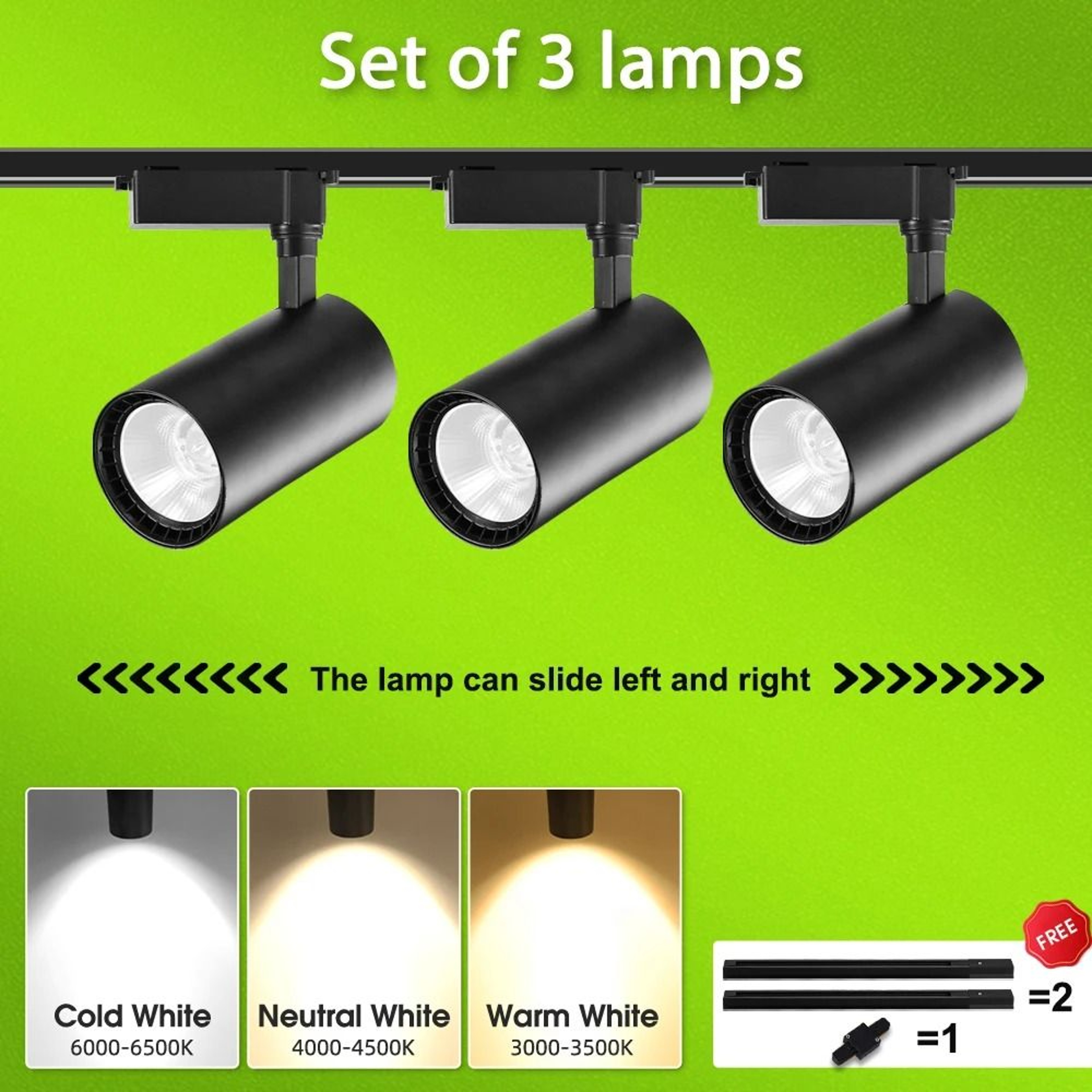 20W 30W 40W LED Track Light Set With Rail For Modern Home Lighting 2