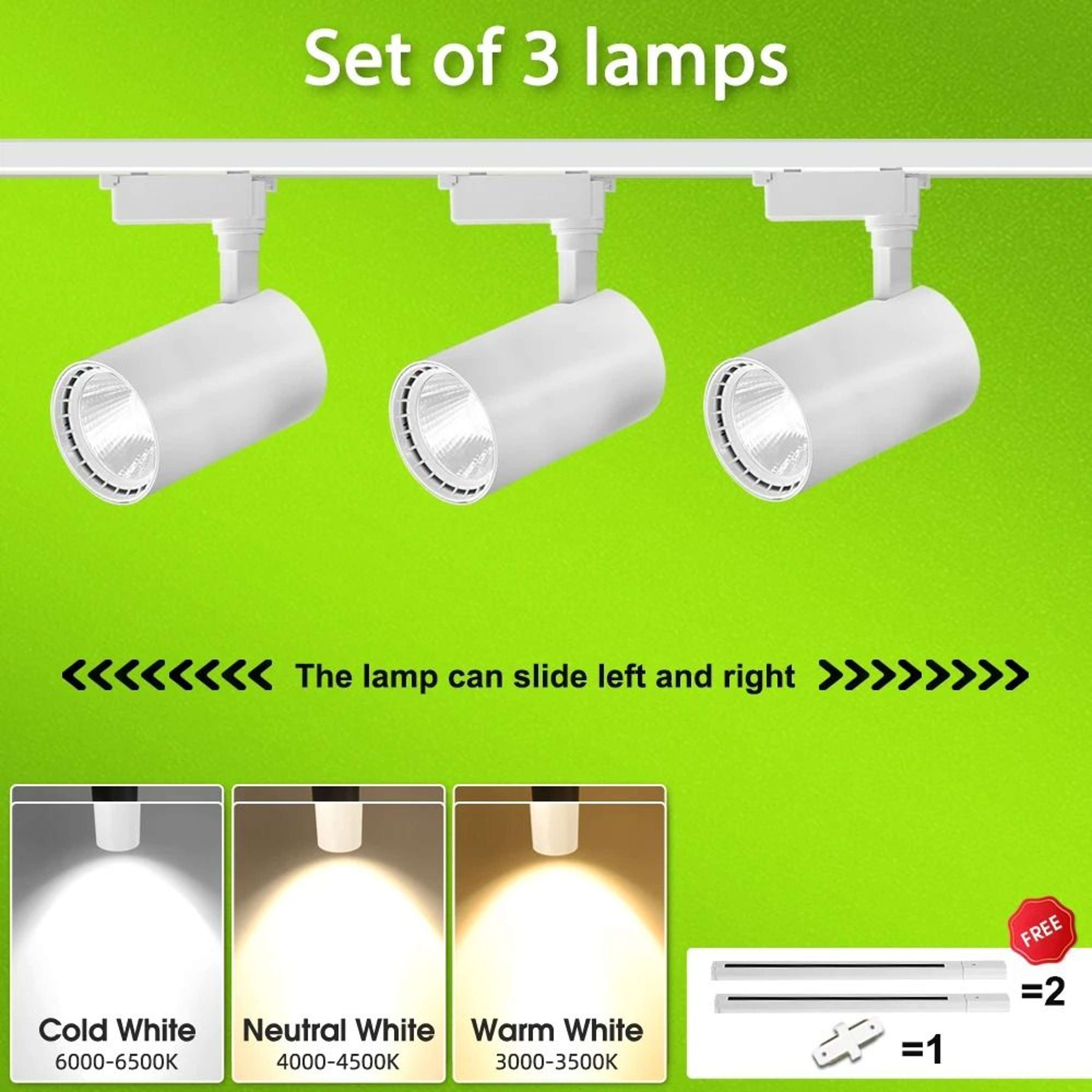 20W 30W 40W LED Track Light Set With Rail For Modern Home Lighting 3