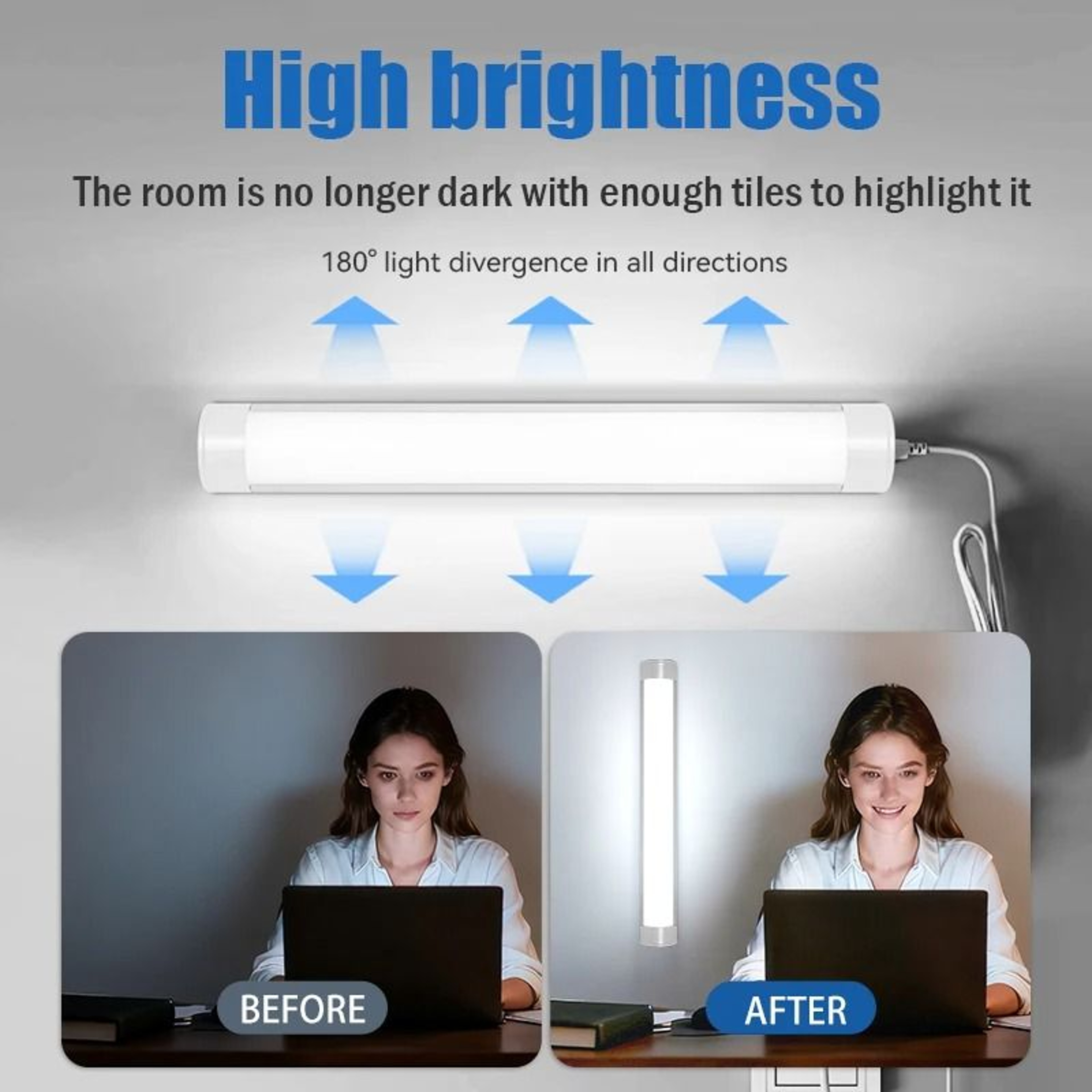Direct PlugIn LED Tube Light 110V 220V For Desk And Workspace Lighting 11