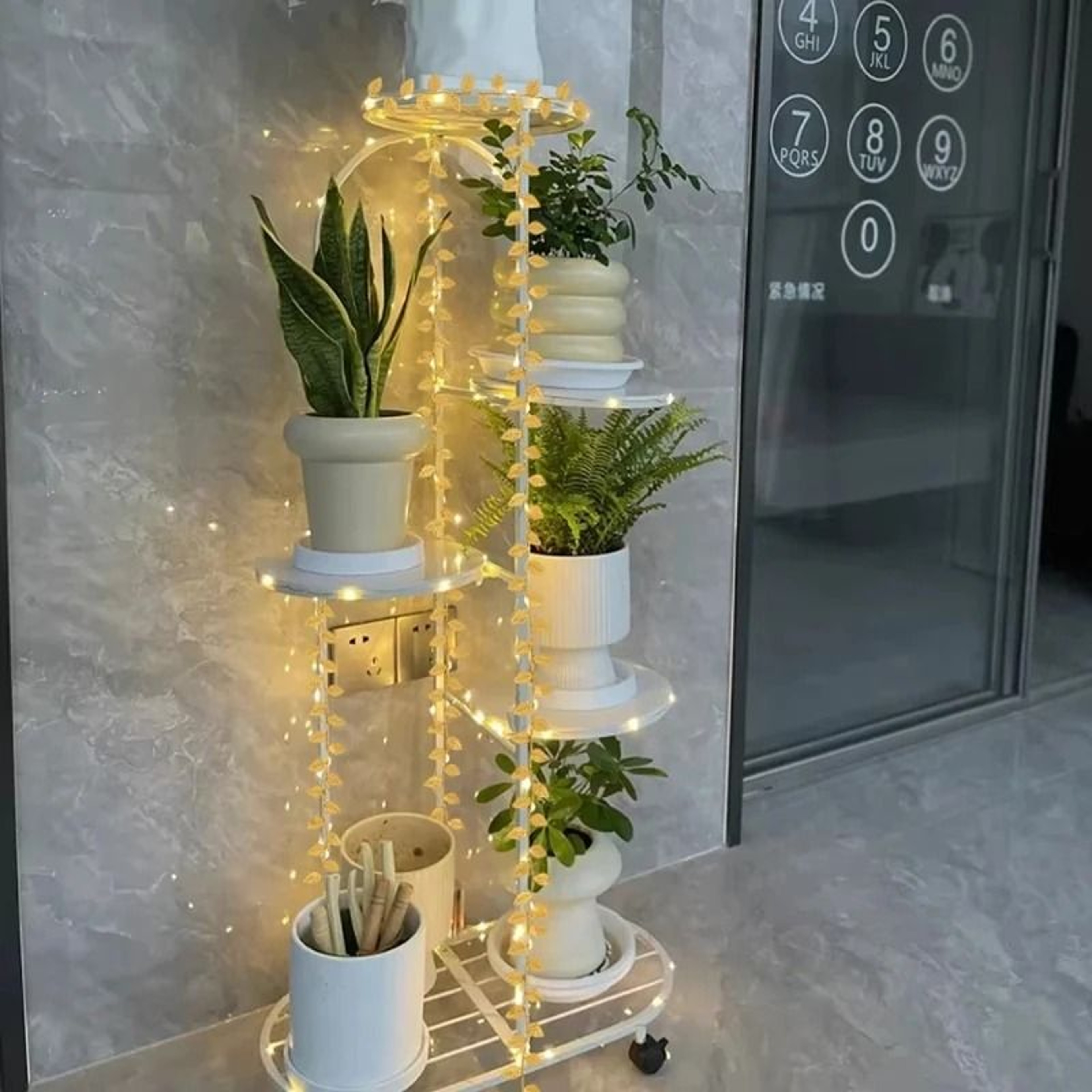 2M Golden Leaf LED Fairy String Lights For Wedding And Holiday Decorations 2