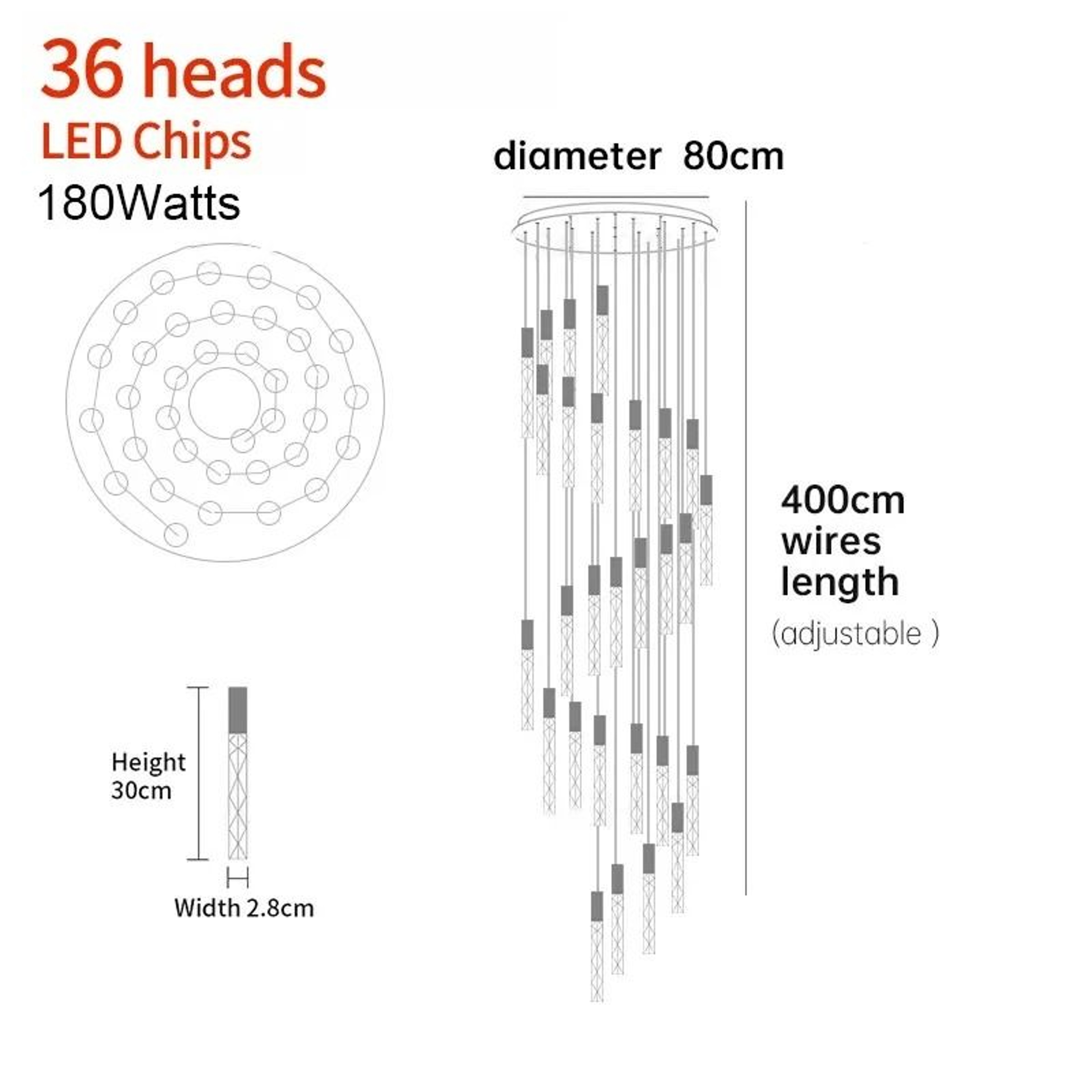 Luxury Crystal Spiral LED Staircase Chandelier For High Ceiling Living Rooms 19