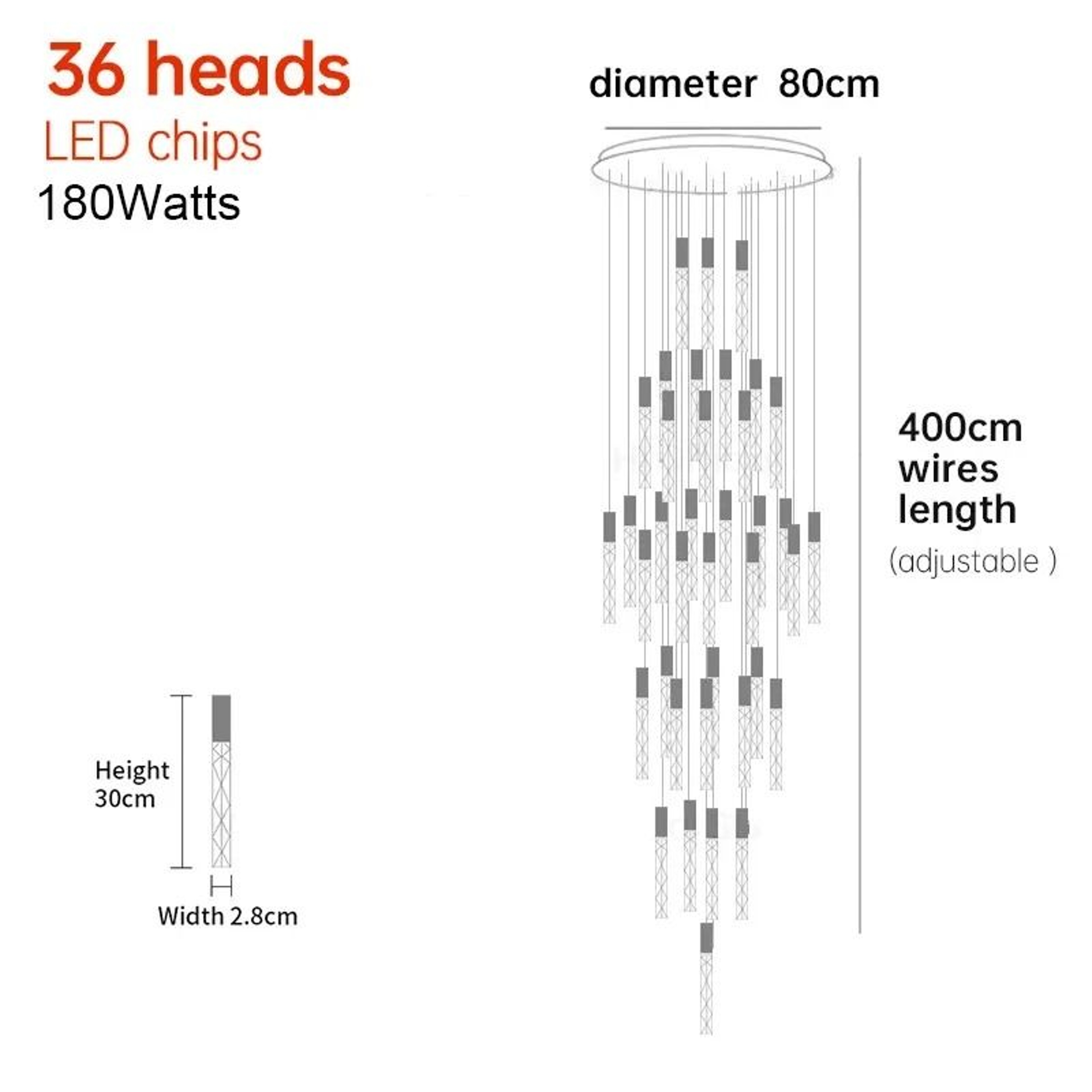 Luxury Crystal Spiral LED Staircase Chandelier For High Ceiling Living Rooms 18