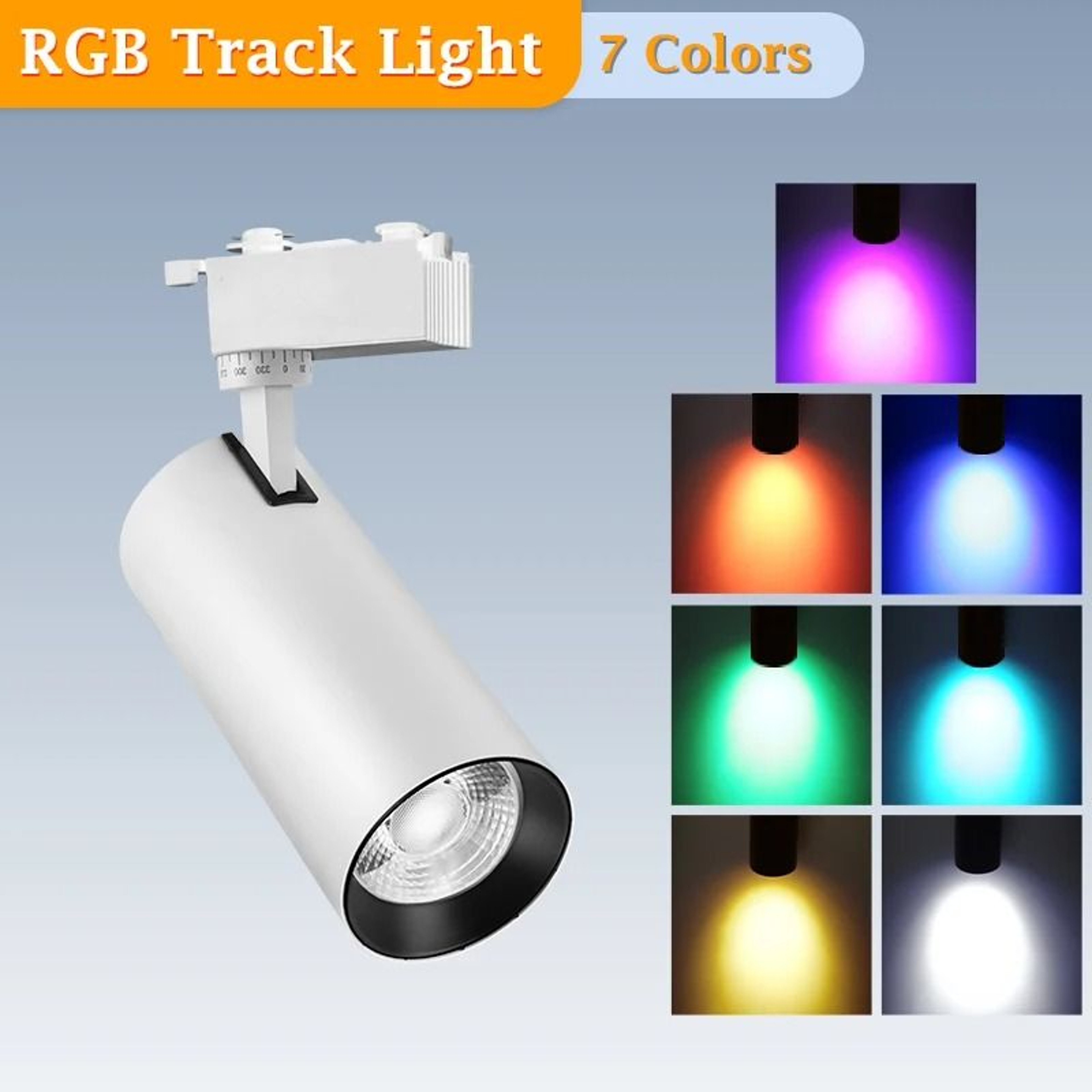 RGB LED Track Spotlight With Flicker Effect For Stage And Party Lighting 9