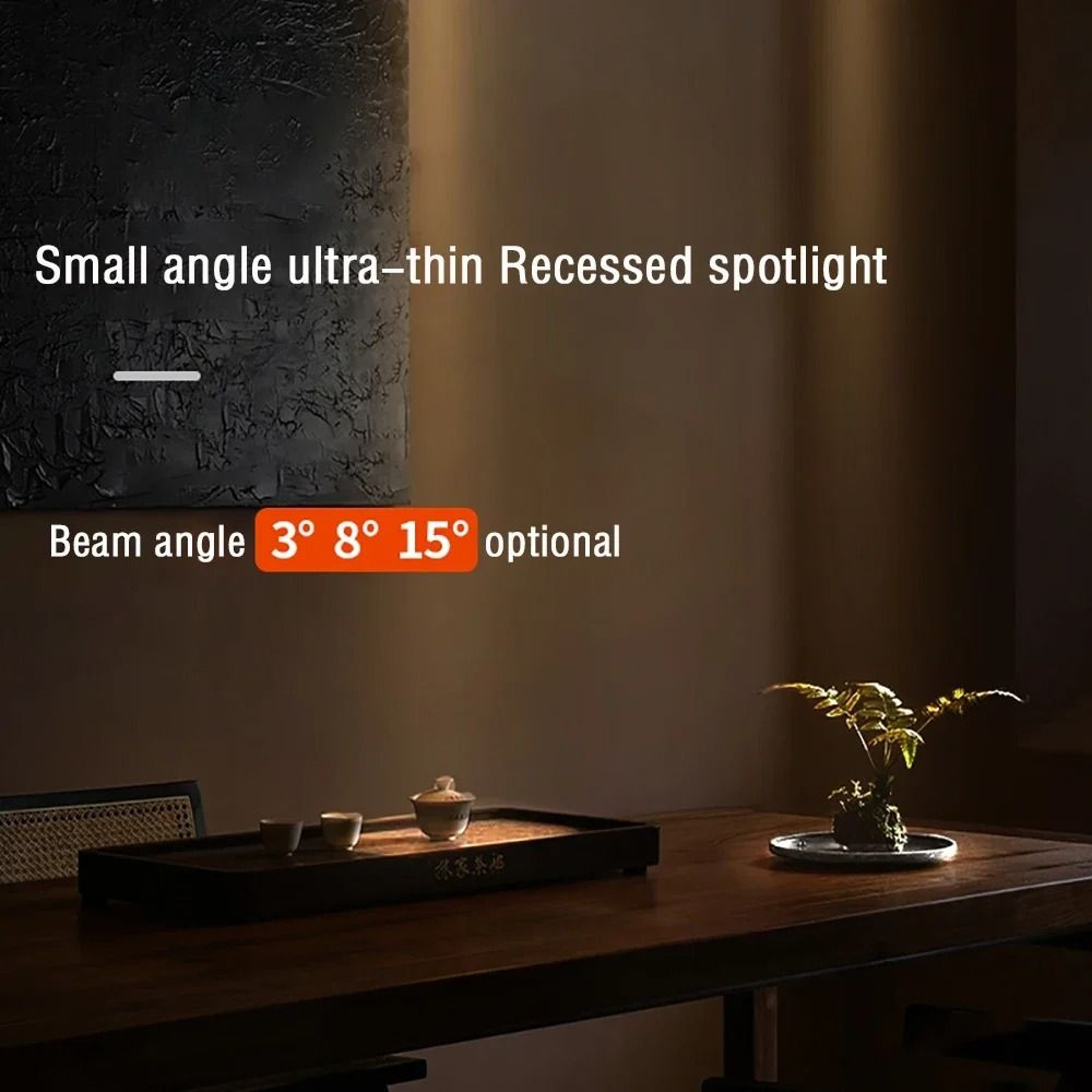 Ultra Thin LED Recessed Spotlight With 3 8 15 Narrow Beam Lighting 11
