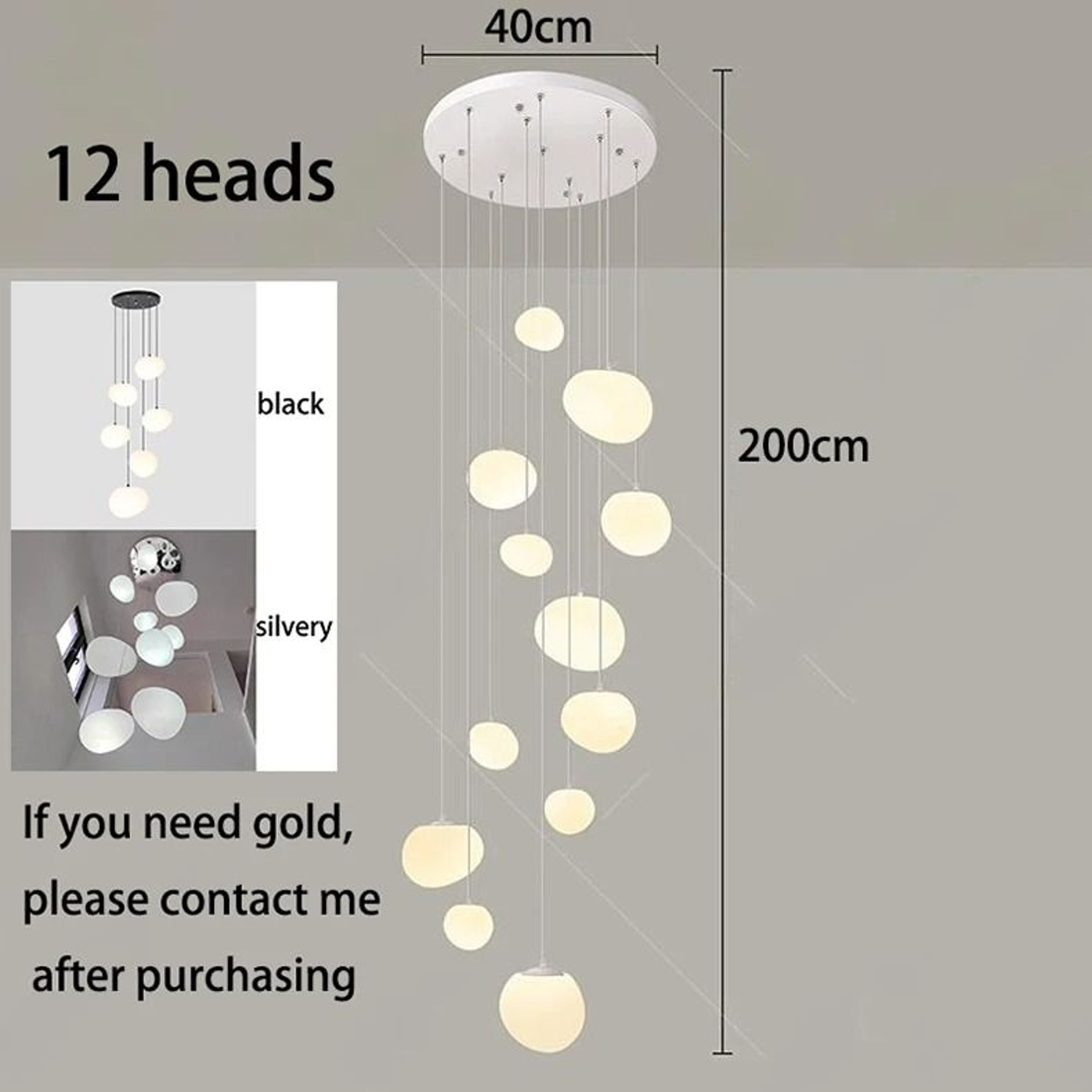 Modern Luxury Staircase Chandelier For Elegant Living Room And Dining Room Lighting 3