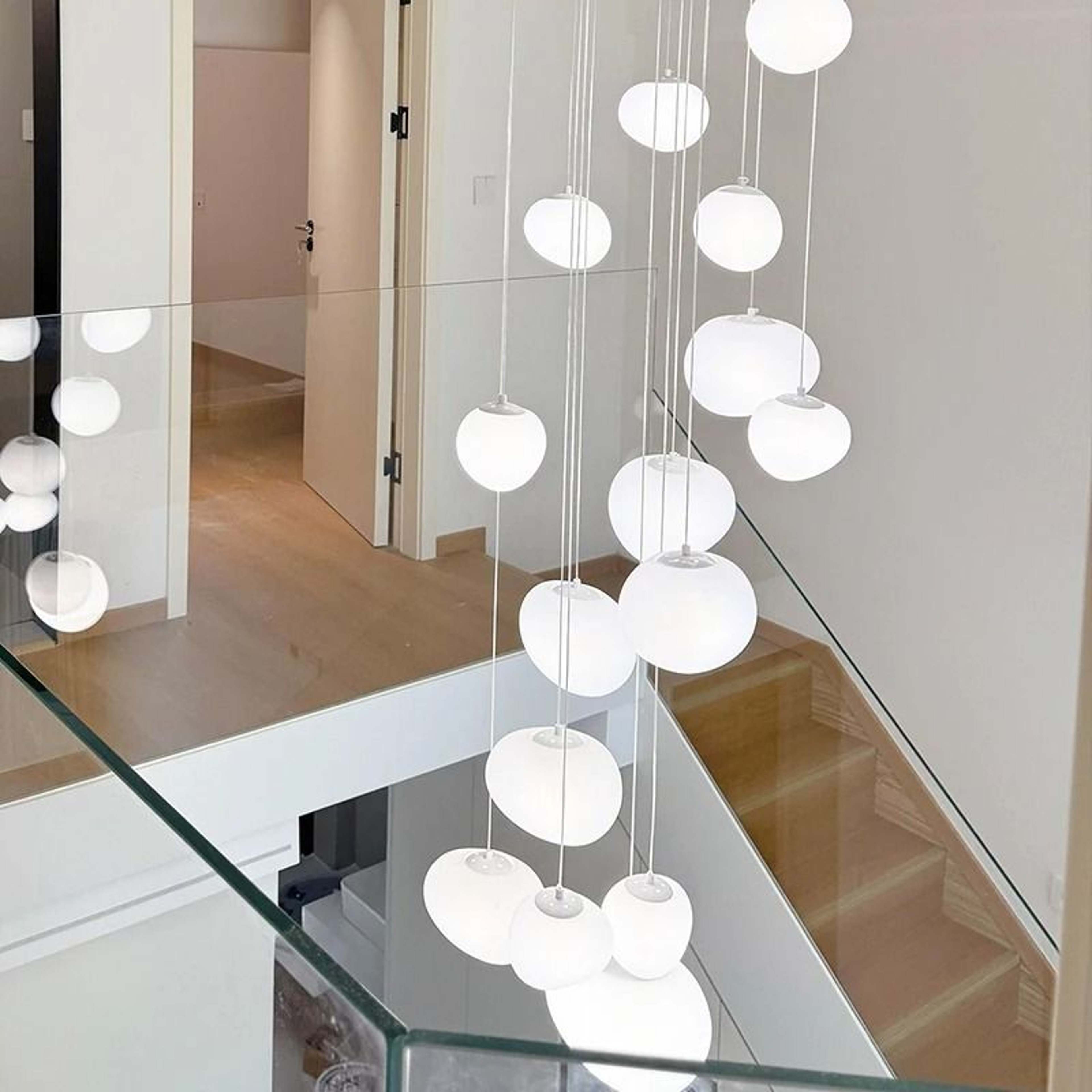 Modern Luxury Staircase Chandelier For Elegant Living Room And Dining Room Lighting 13