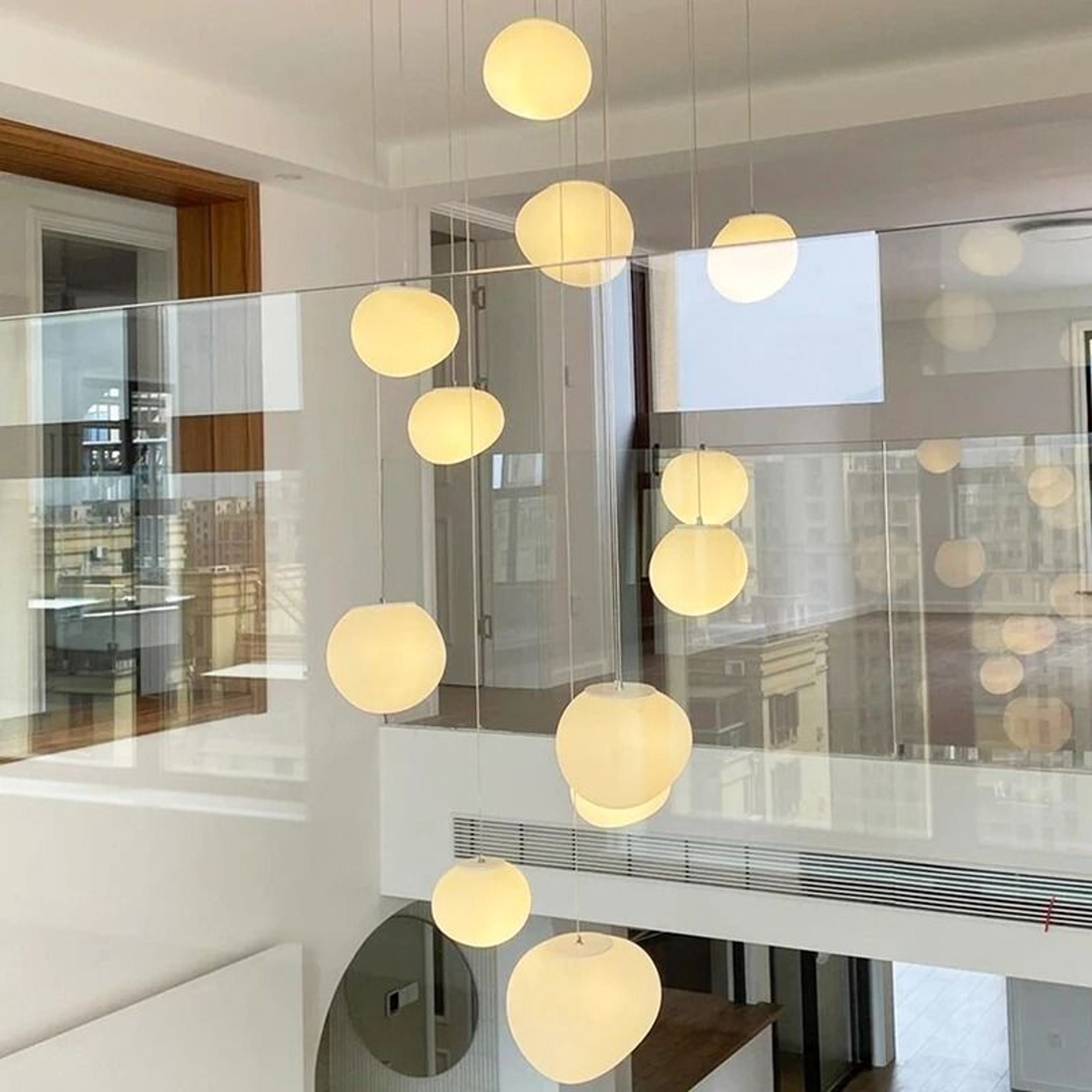 Modern Luxury Staircase Chandelier For Elegant Living Room And Dining Room Lighting 12