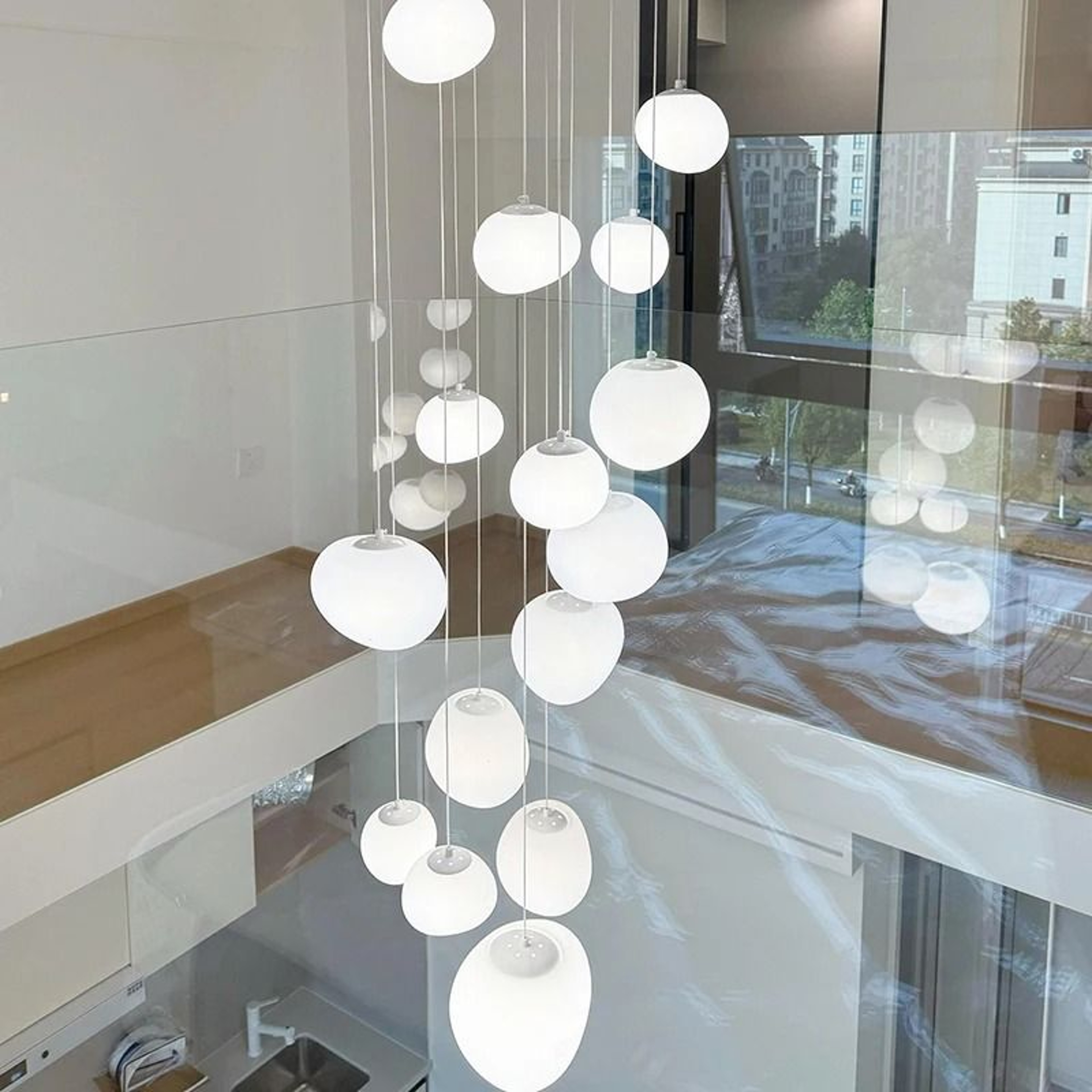 Modern Luxury Staircase Chandelier For Elegant Living Room And Dining Room Lighting 0