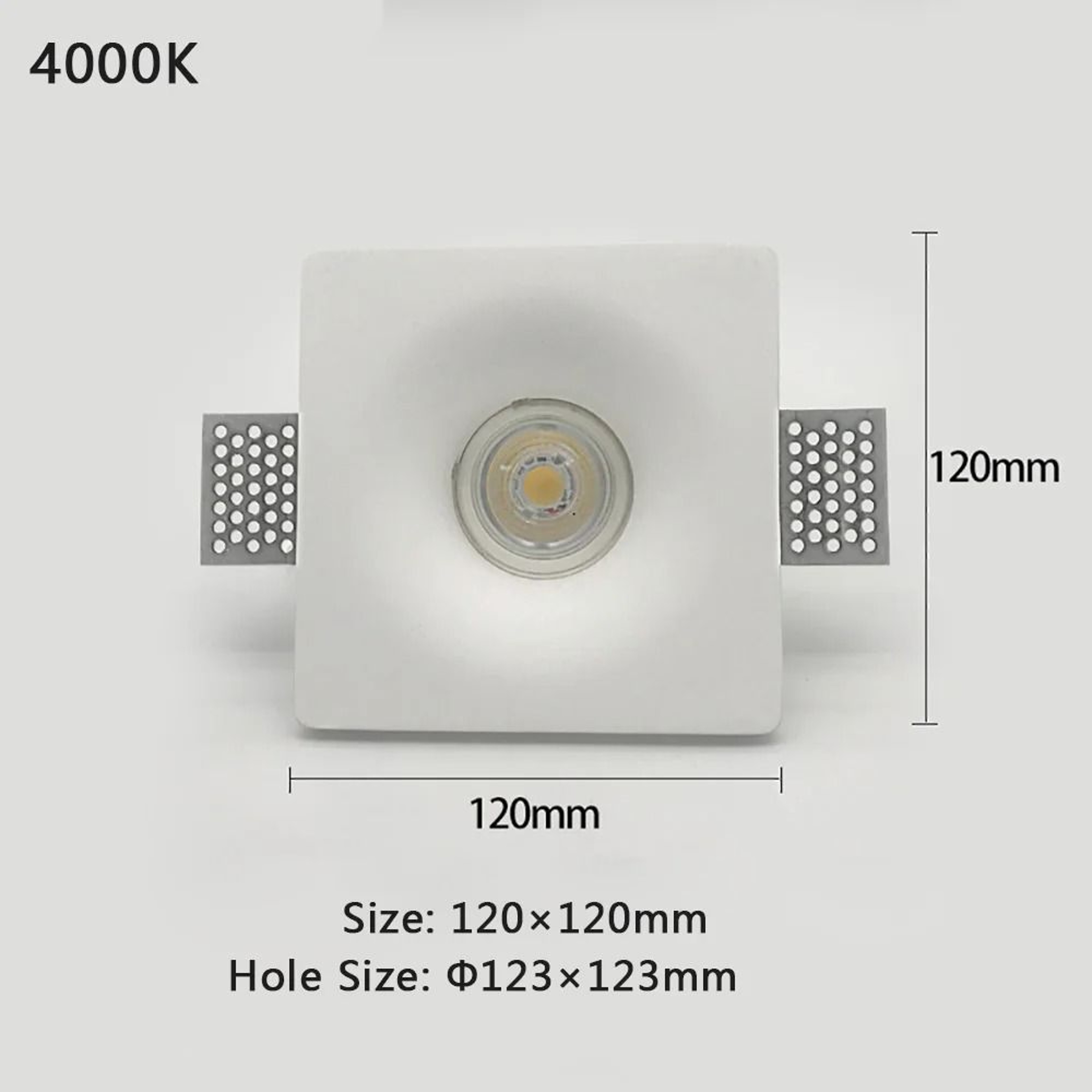 Modern Gypsum Recessed LED Downlight 7W 10W For Seamless Ceiling Lighting 5