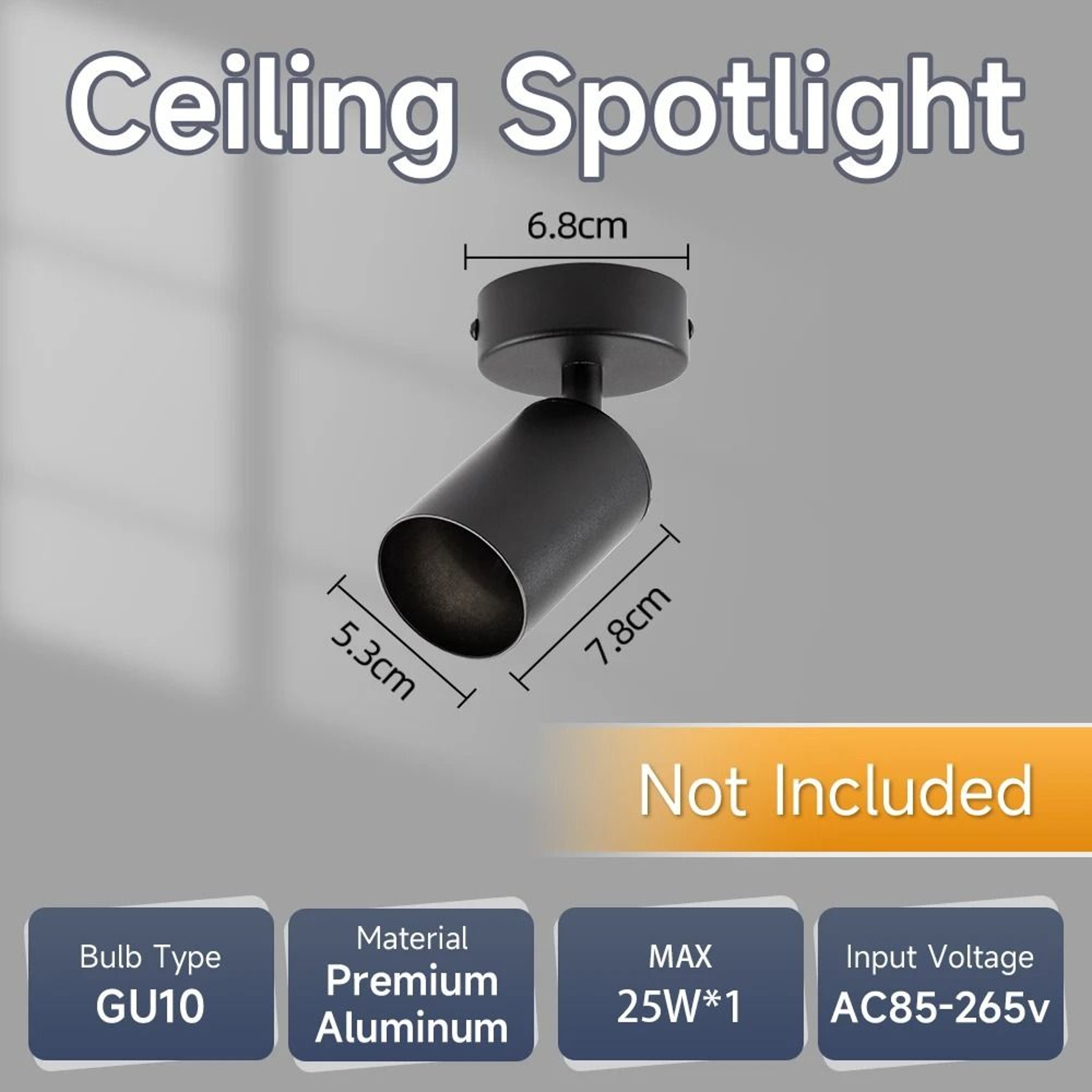 Modern GU10 Ceiling Spotlight With Replaceable Bulb For Home Lighting 1