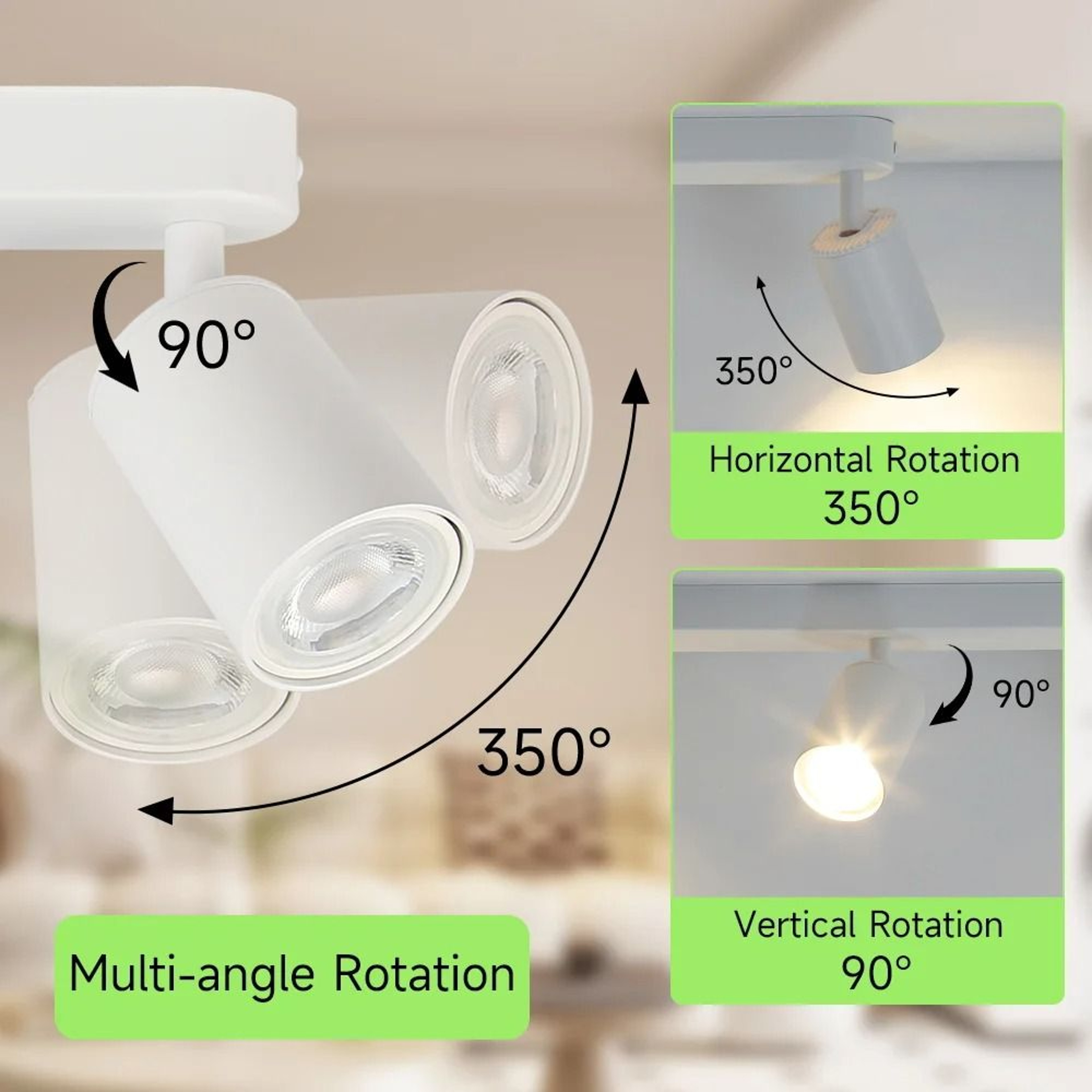 Modern GU10 Ceiling Spotlight With Replaceable Bulb For Home Lighting 7