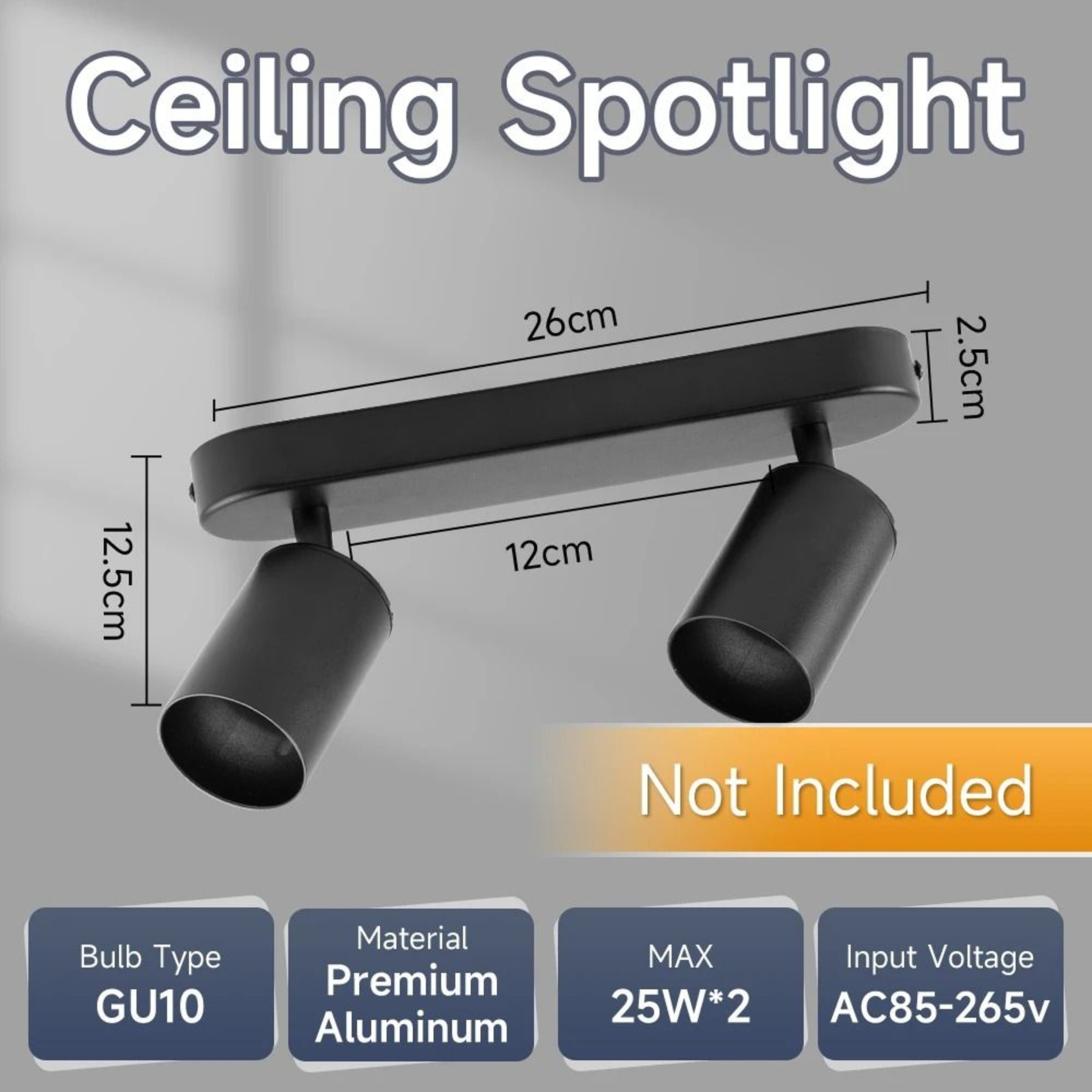 Modern GU10 Ceiling Spotlight With Replaceable Bulb For Home Lighting 2