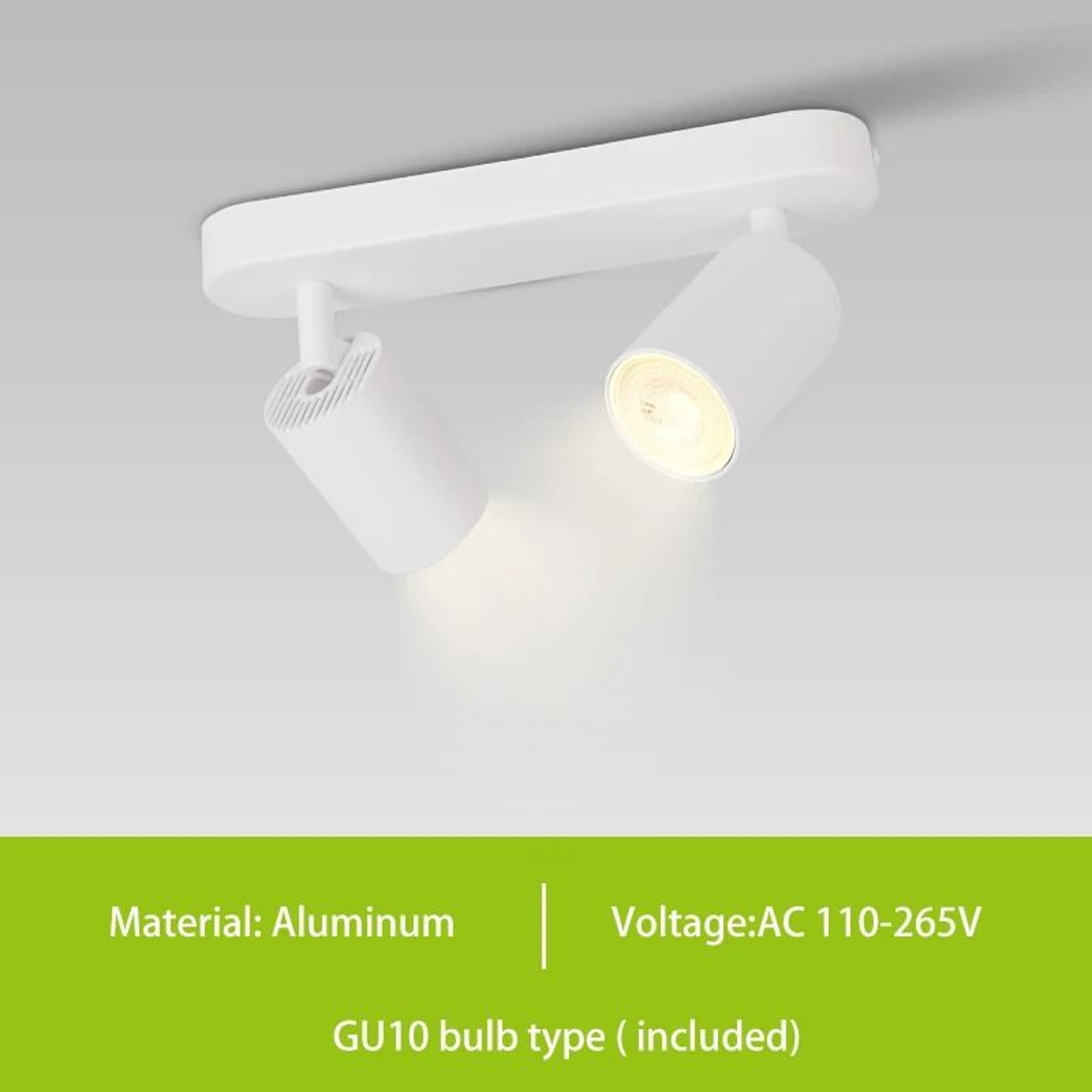 GU10 LED Track Spotlight With 3 Color Lighting For Modern Interiors 2